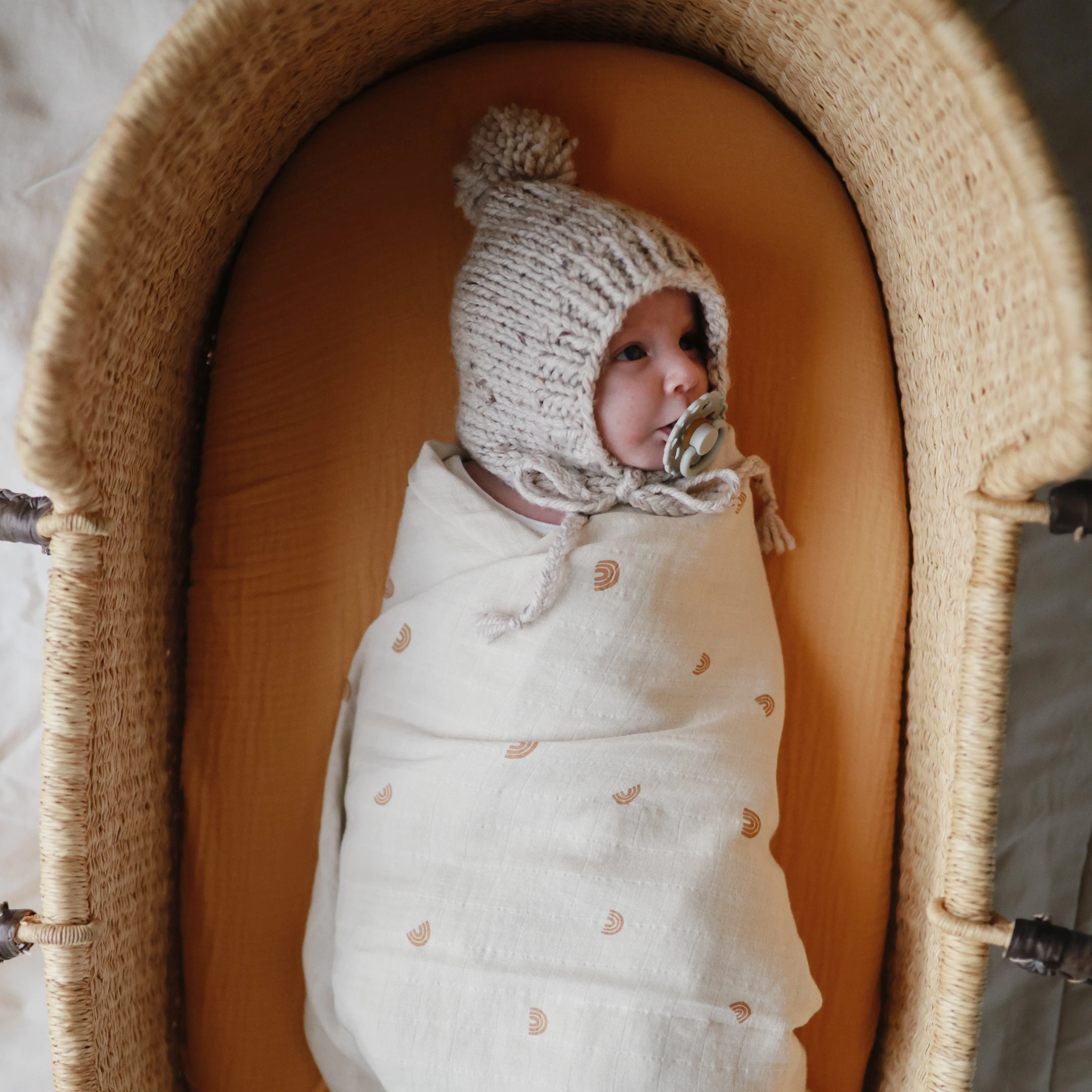 Mushie Organic Cotton Muslin Swaddle Blanket - Image 143