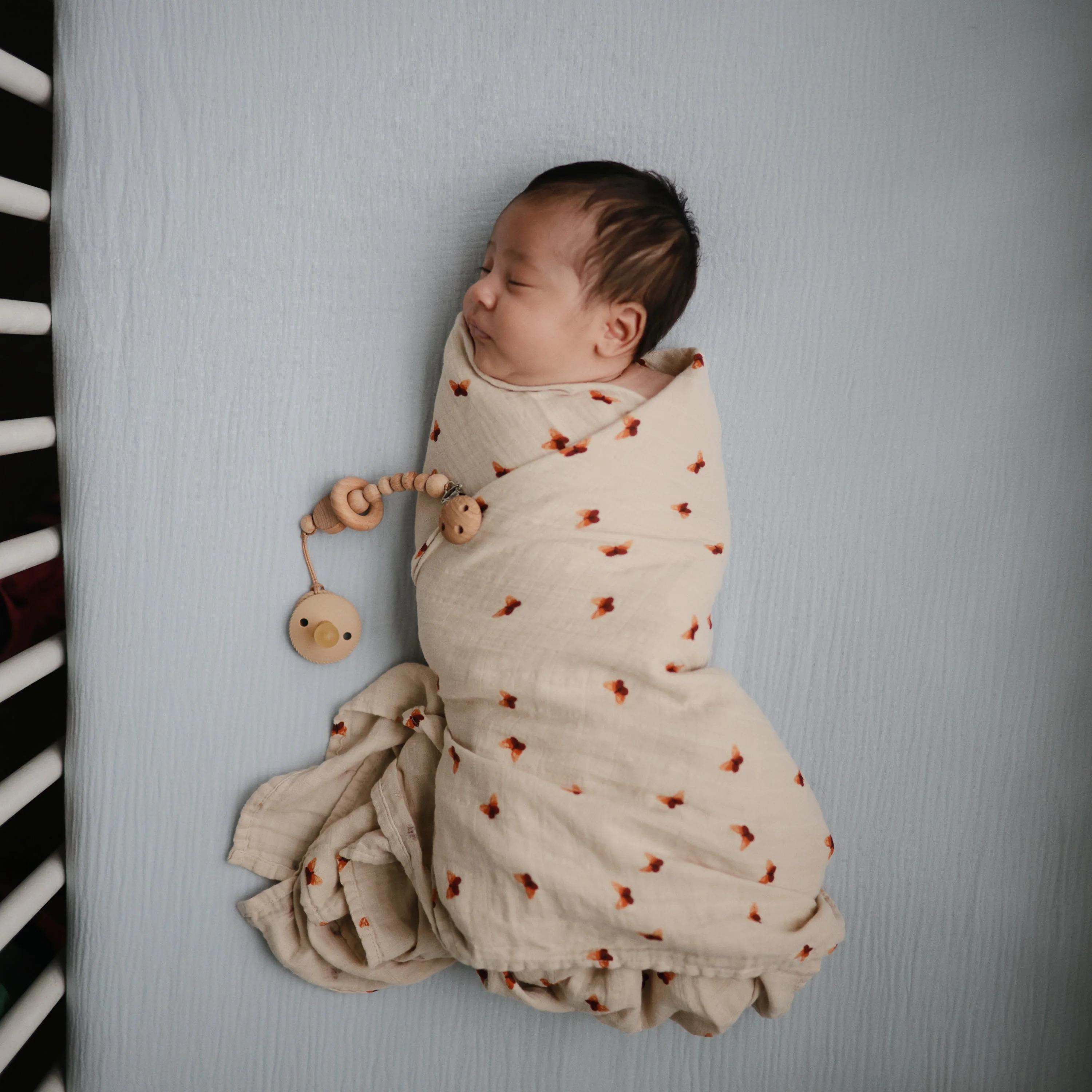 Mushie Organic Cotton Muslin Swaddle Blanket - Image 147
