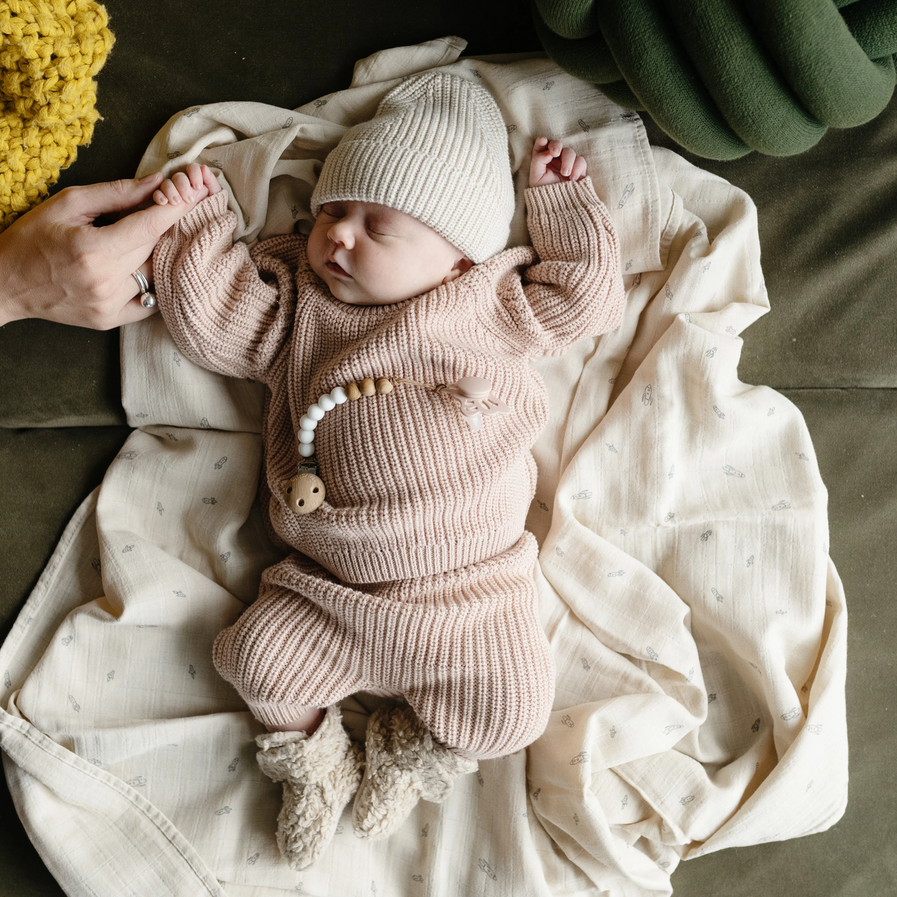 Mushie Organic Cotton Muslin Swaddle Blanket - Image 169