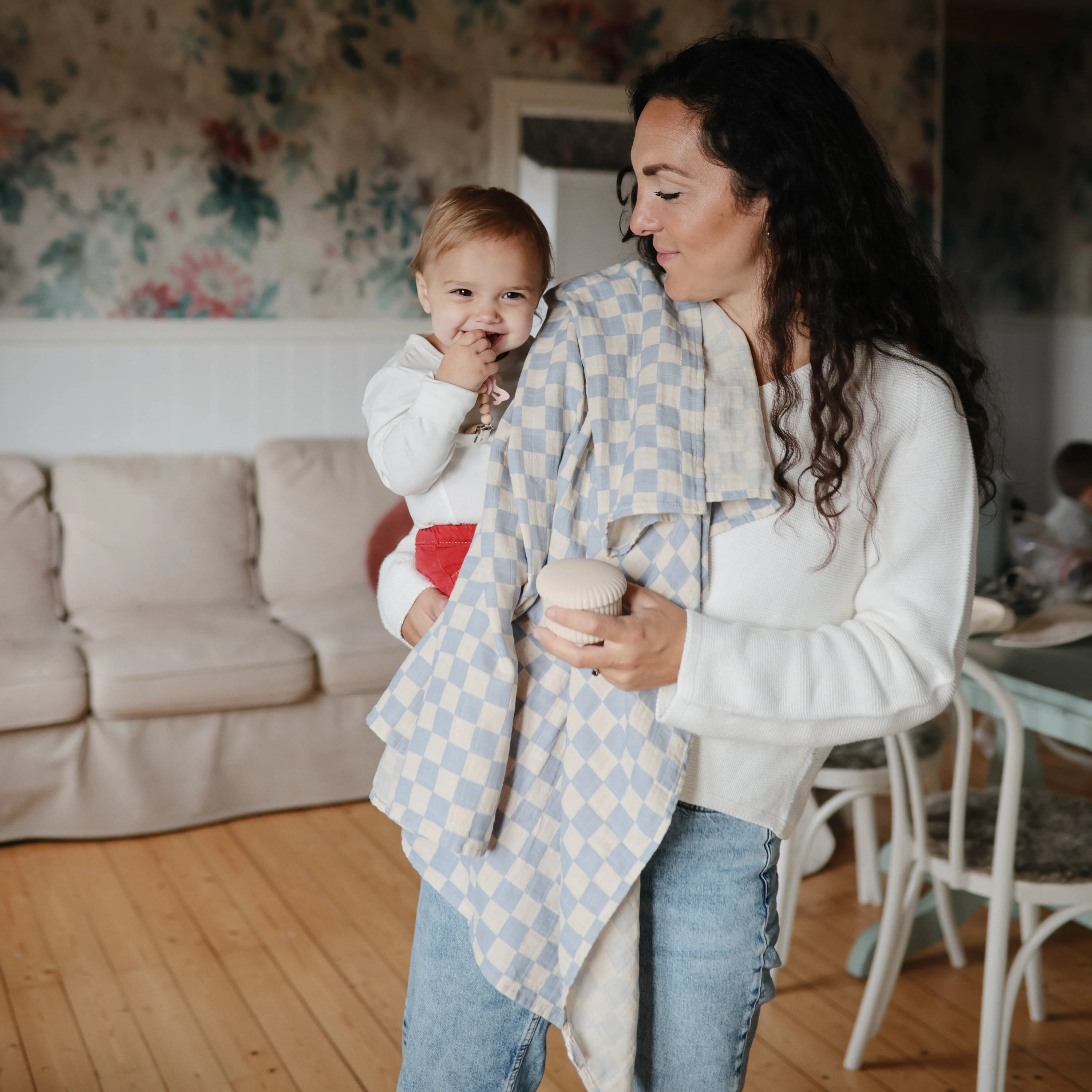 Mushie Organic Cotton Muslin Swaddle Blanket - Image 179