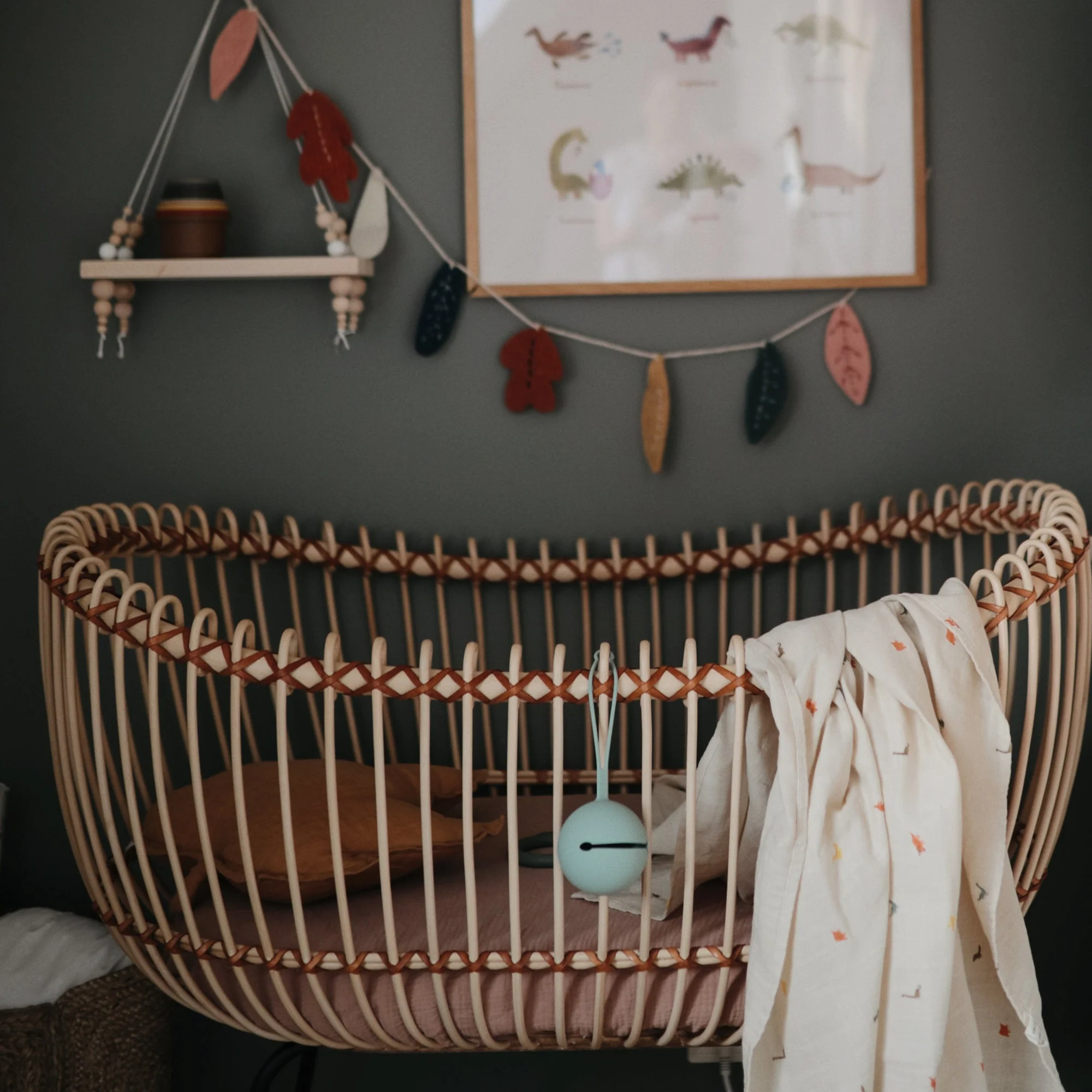 Mushie Organic Cotton Muslin Swaddle Blanket - Image 195