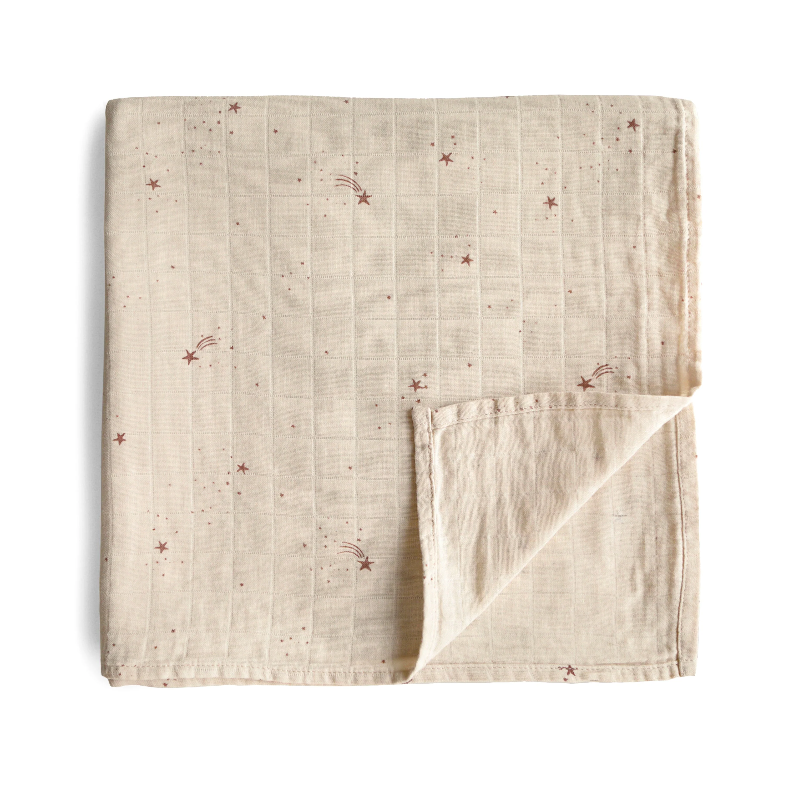 Mushie Organic Cotton Muslin Swaddle Blanket - Image 2