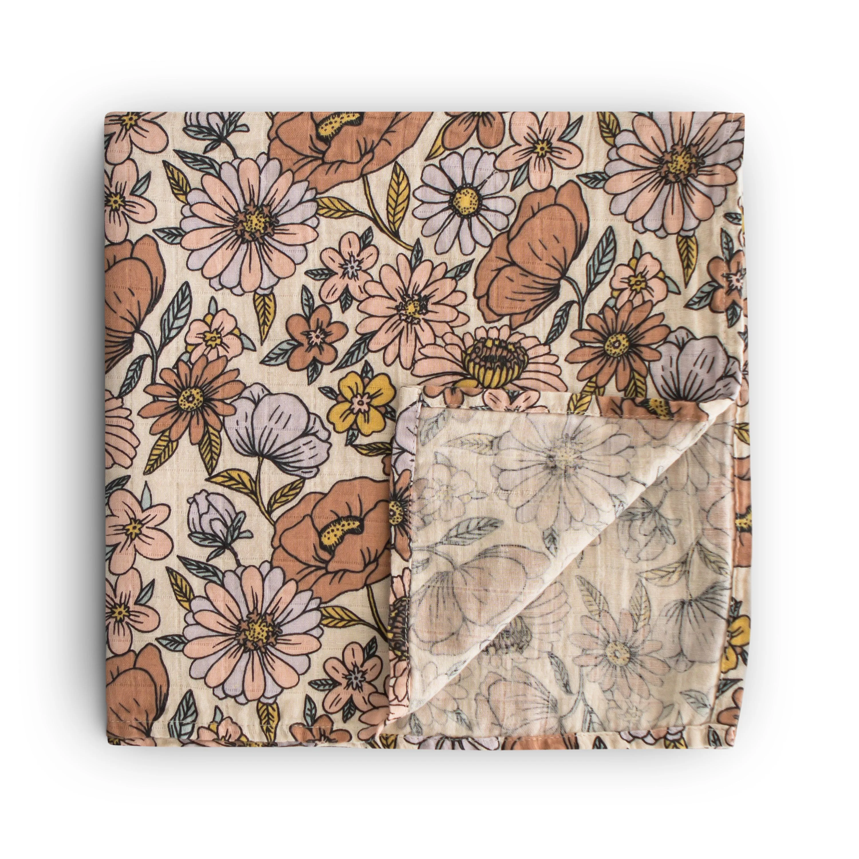 Mushie Organic Cotton Muslin Swaddle Blanket - Image 29