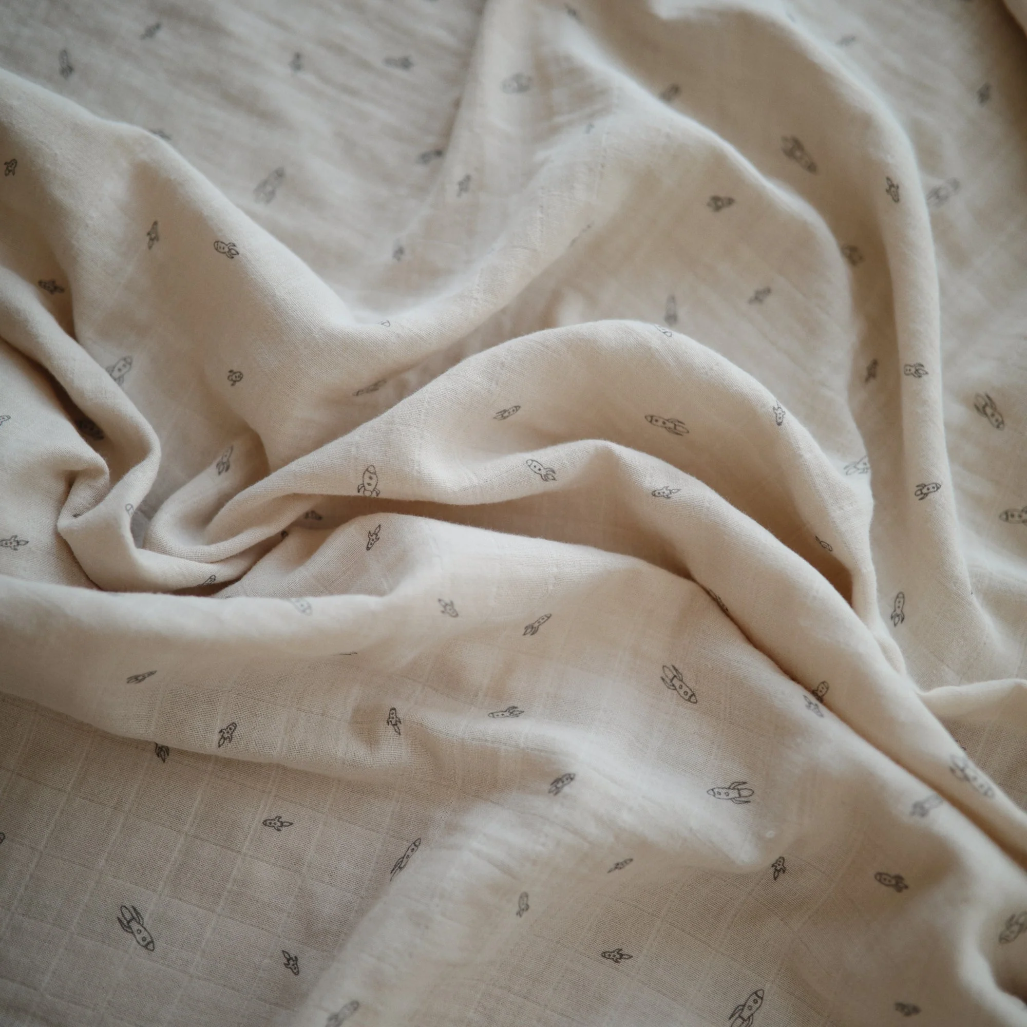 Mushie Organic Cotton Muslin Swaddle Blanket - Image 63