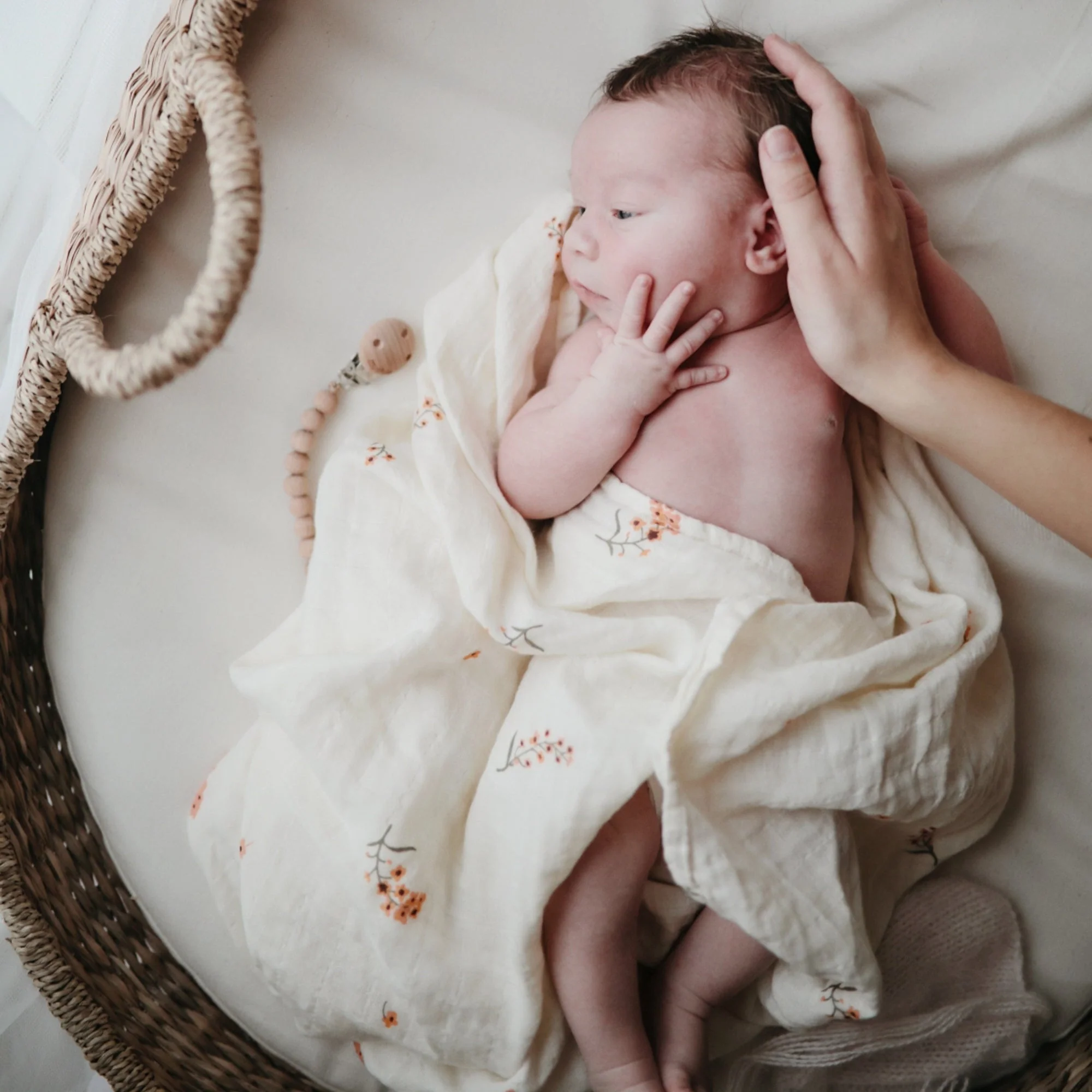 Mushie Organic Cotton Muslin Swaddle Blanket - Image 98