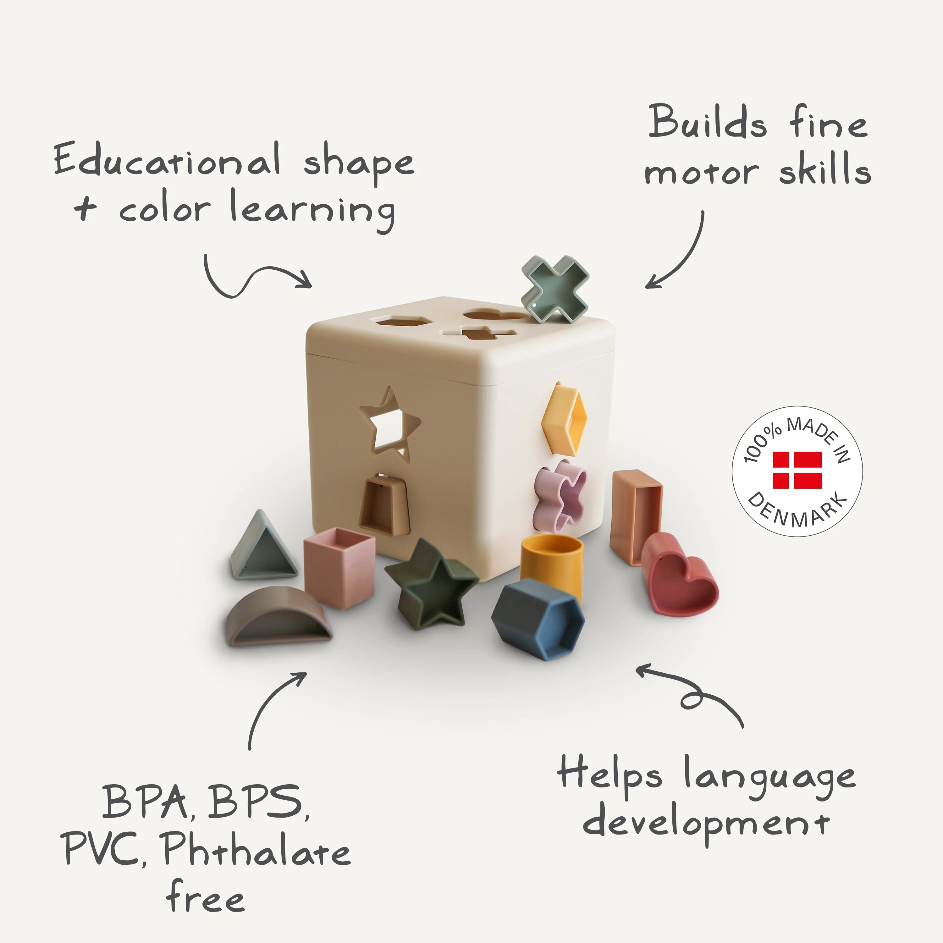 Mushie Shape Sorting Box - Image 3