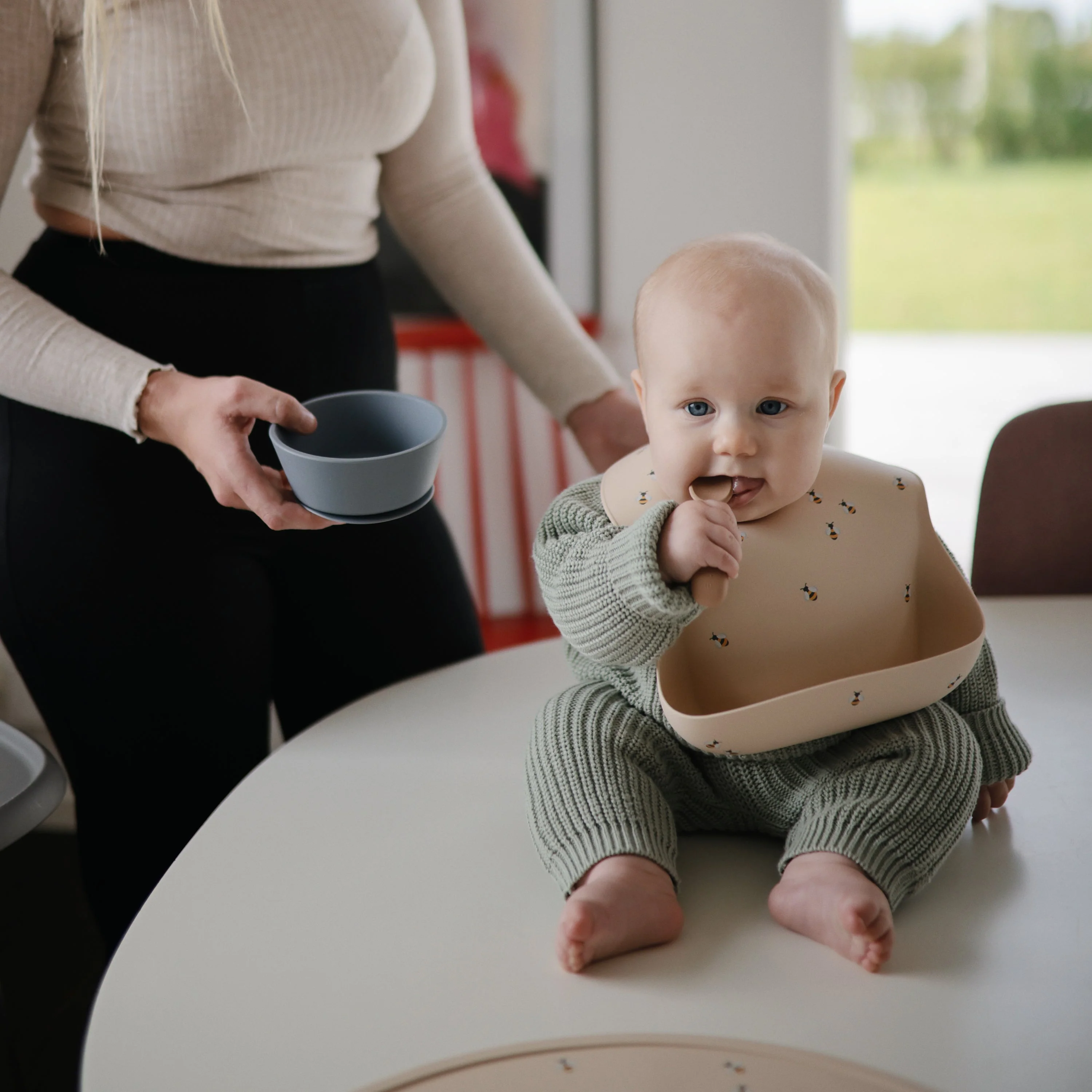 Mushie Silicone Baby Bib - Image 47