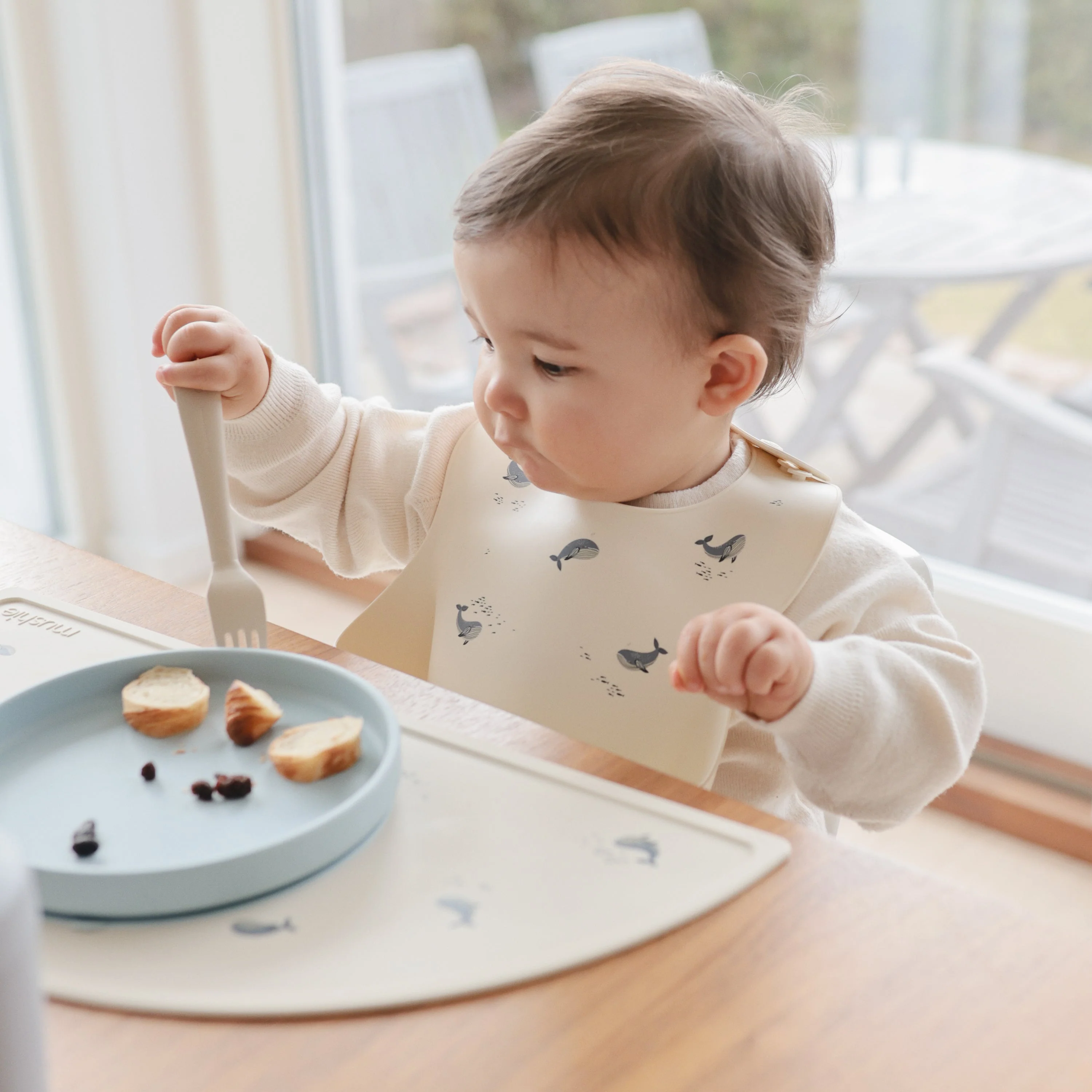 Mushie Silicone Baby Bib - Image 59