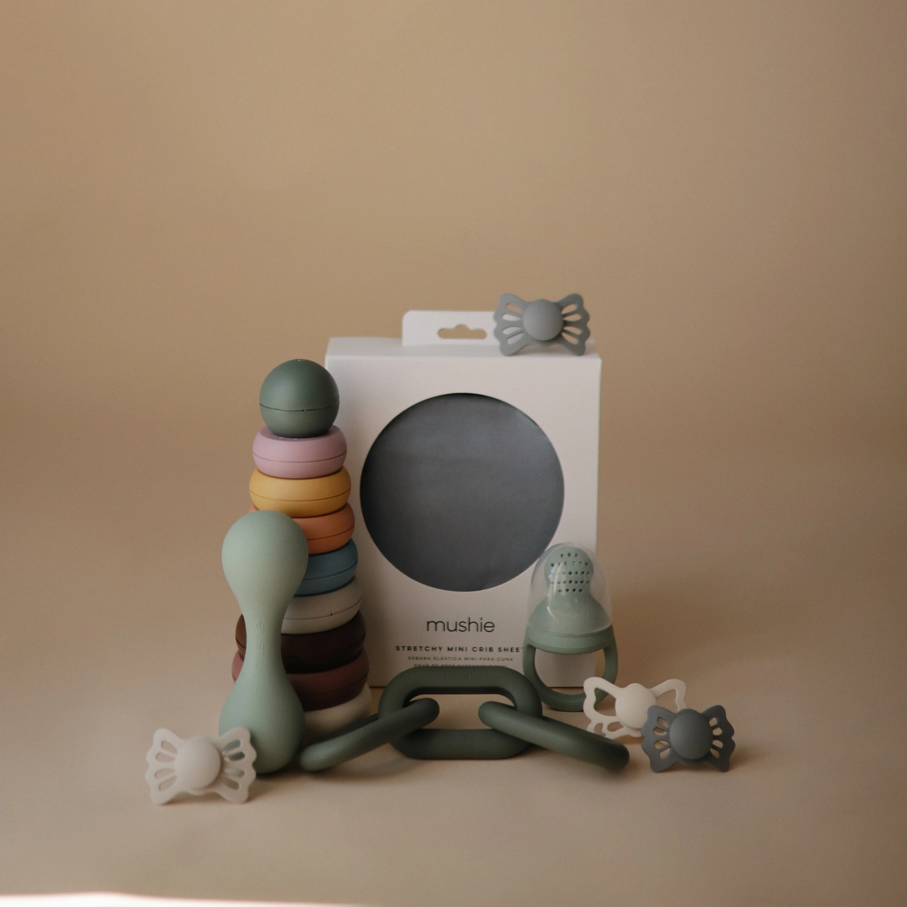 Mushie Silicone Baby Rattle Toy - Image 44