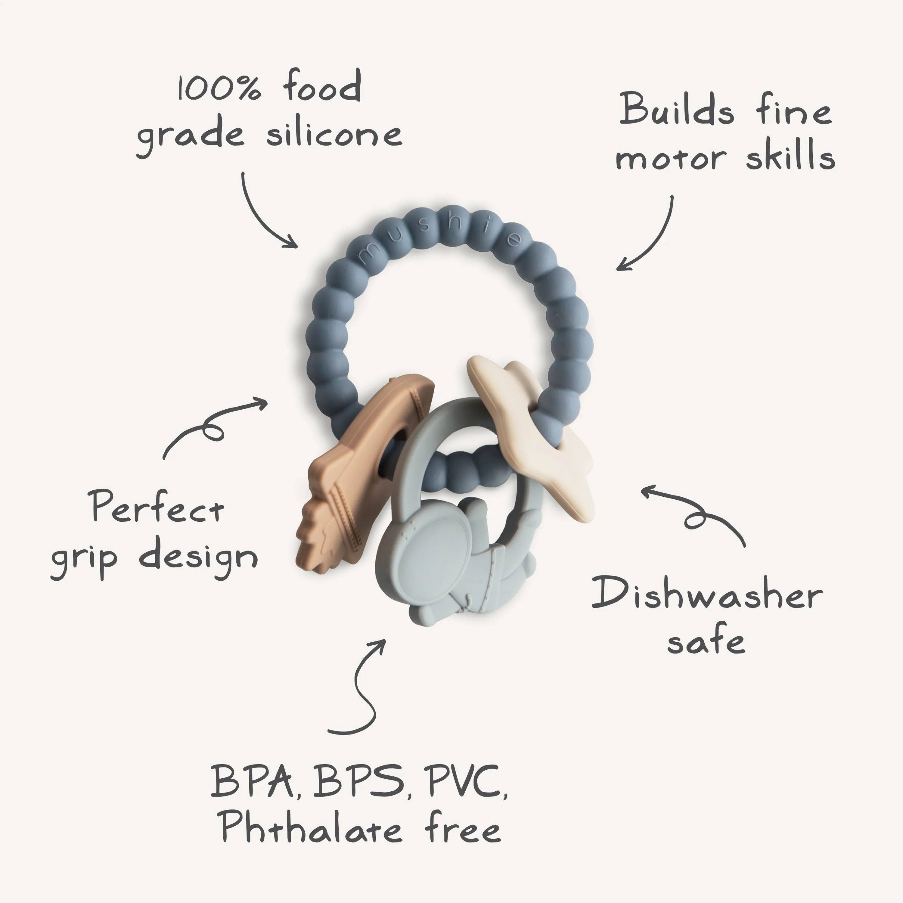 Mushie Teething Ring - Image 7