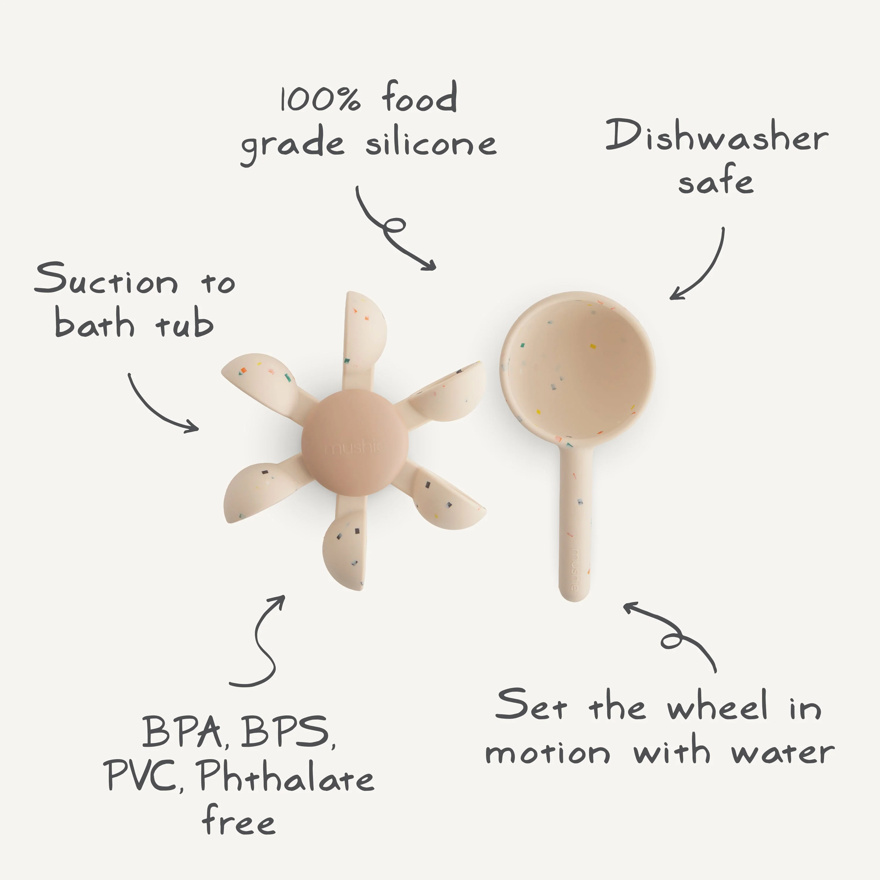 Mushie Water Wheel Bath Toy - Image 2