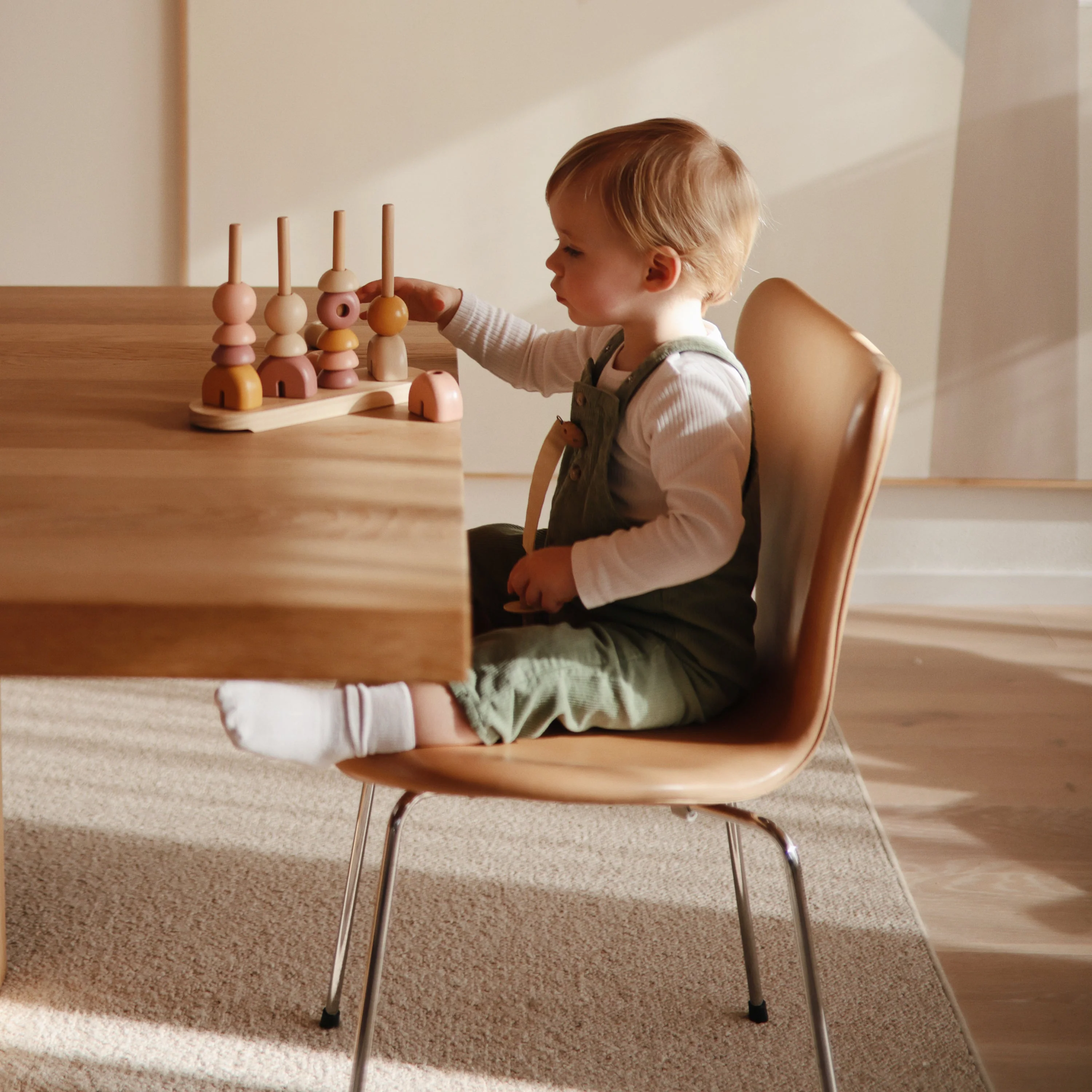 Mushie Wooden Multi Shape Stacker - Image 16