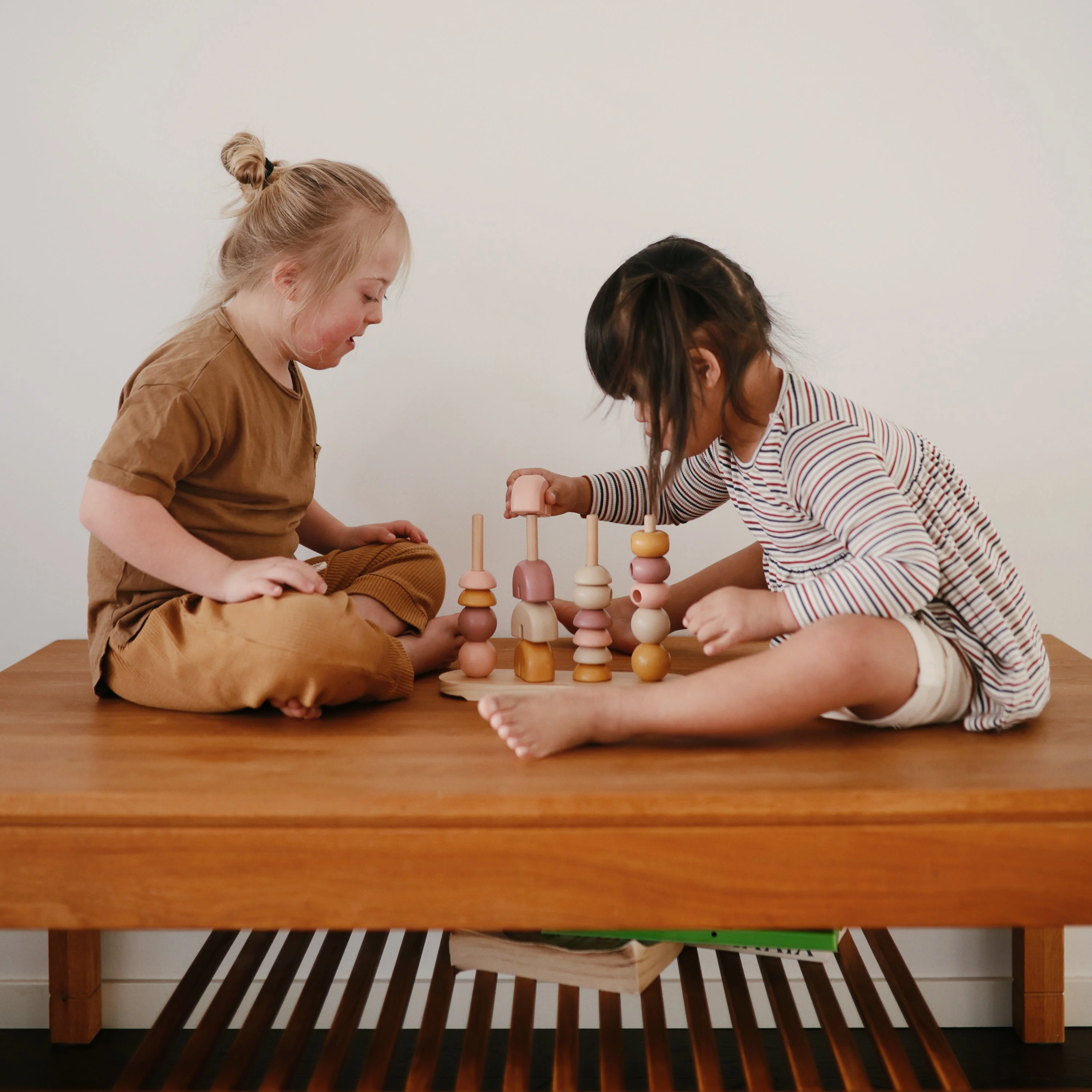 Mushie Wooden Multi Shape Stacker - Image 6
