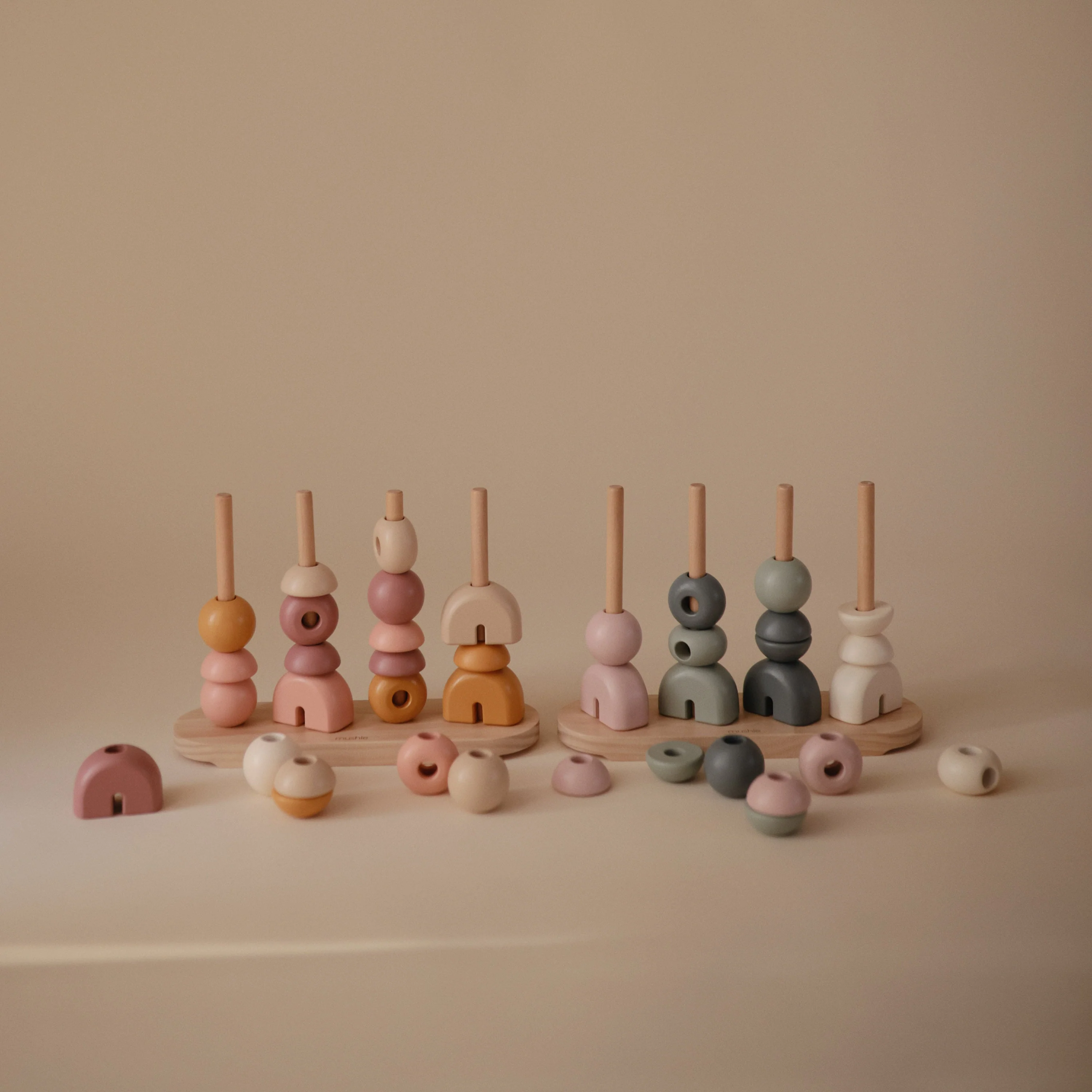 Mushie Wooden Multi Shape Stacker - Image 8