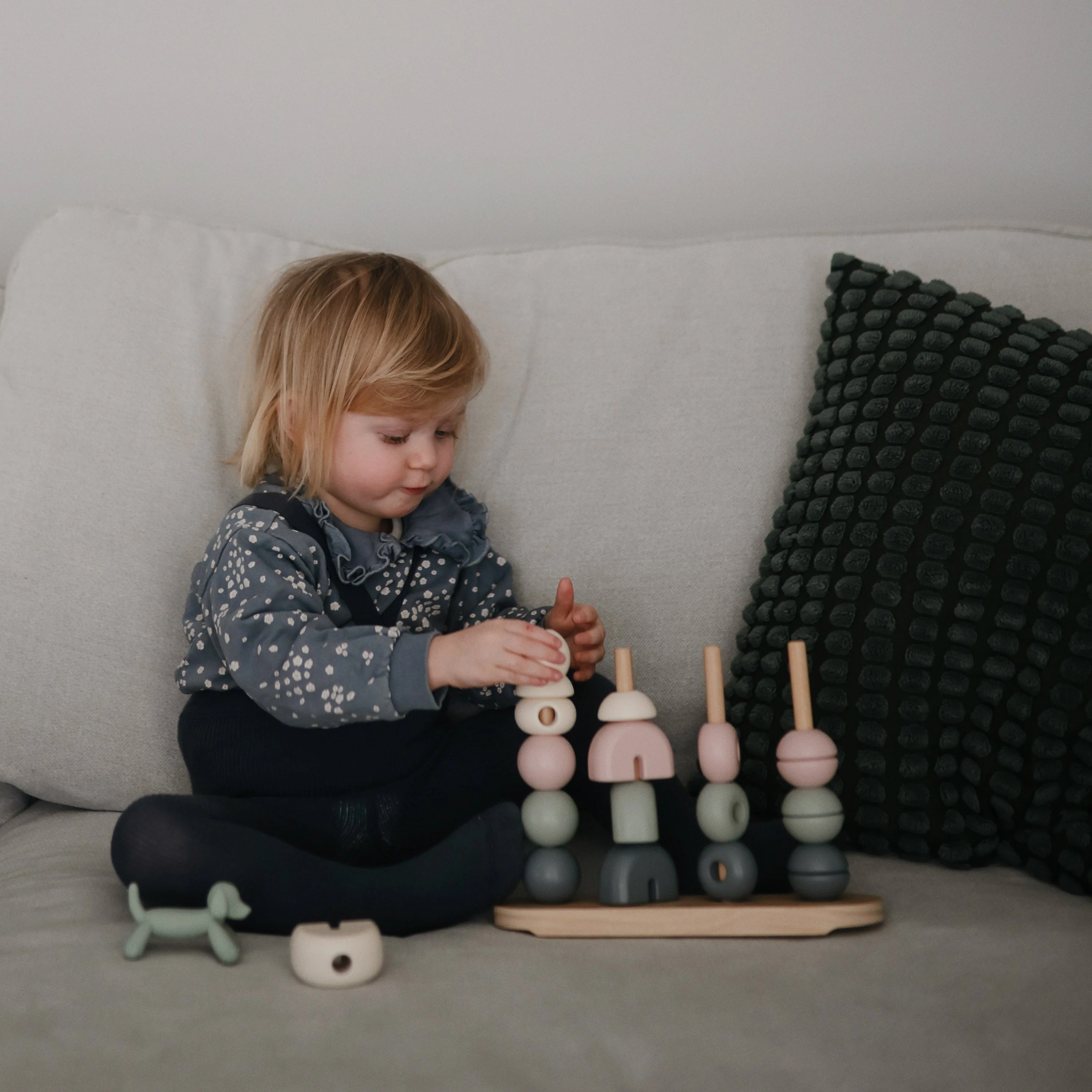 Mushie Wooden Multi Shape Stacker - Image 9