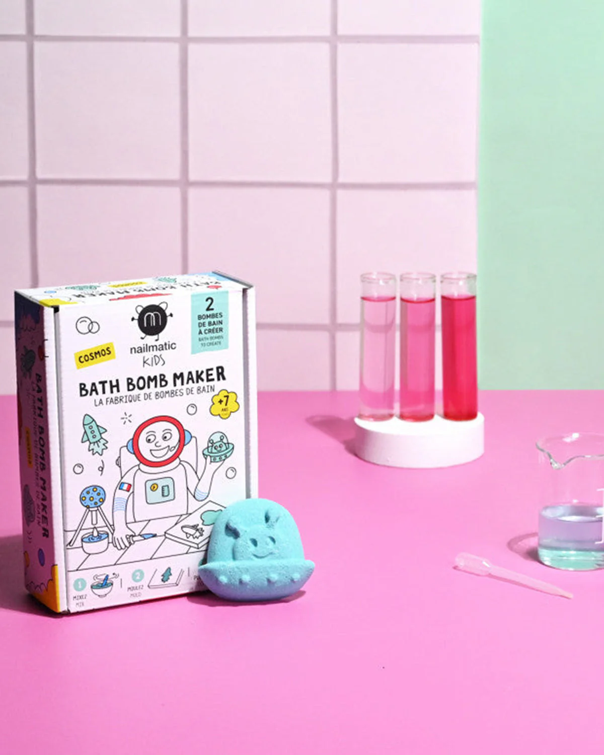 Nailmatic Bath Bomb Maker Kit for Kids COSMOS - Image 2