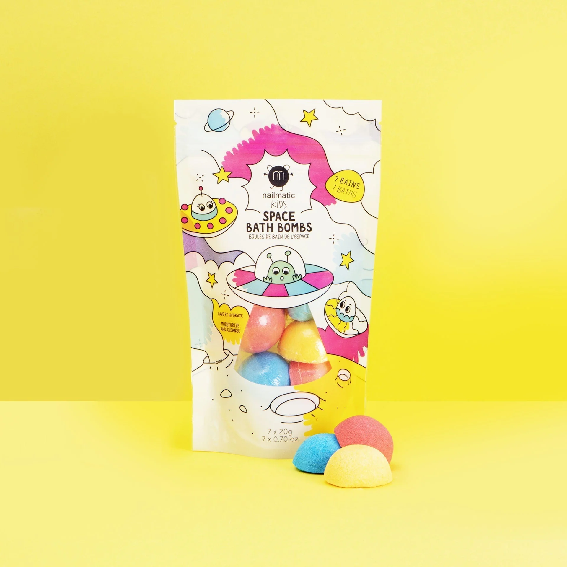 Nailmatic Bath Bomb Set for Kids SPACE - Image 2