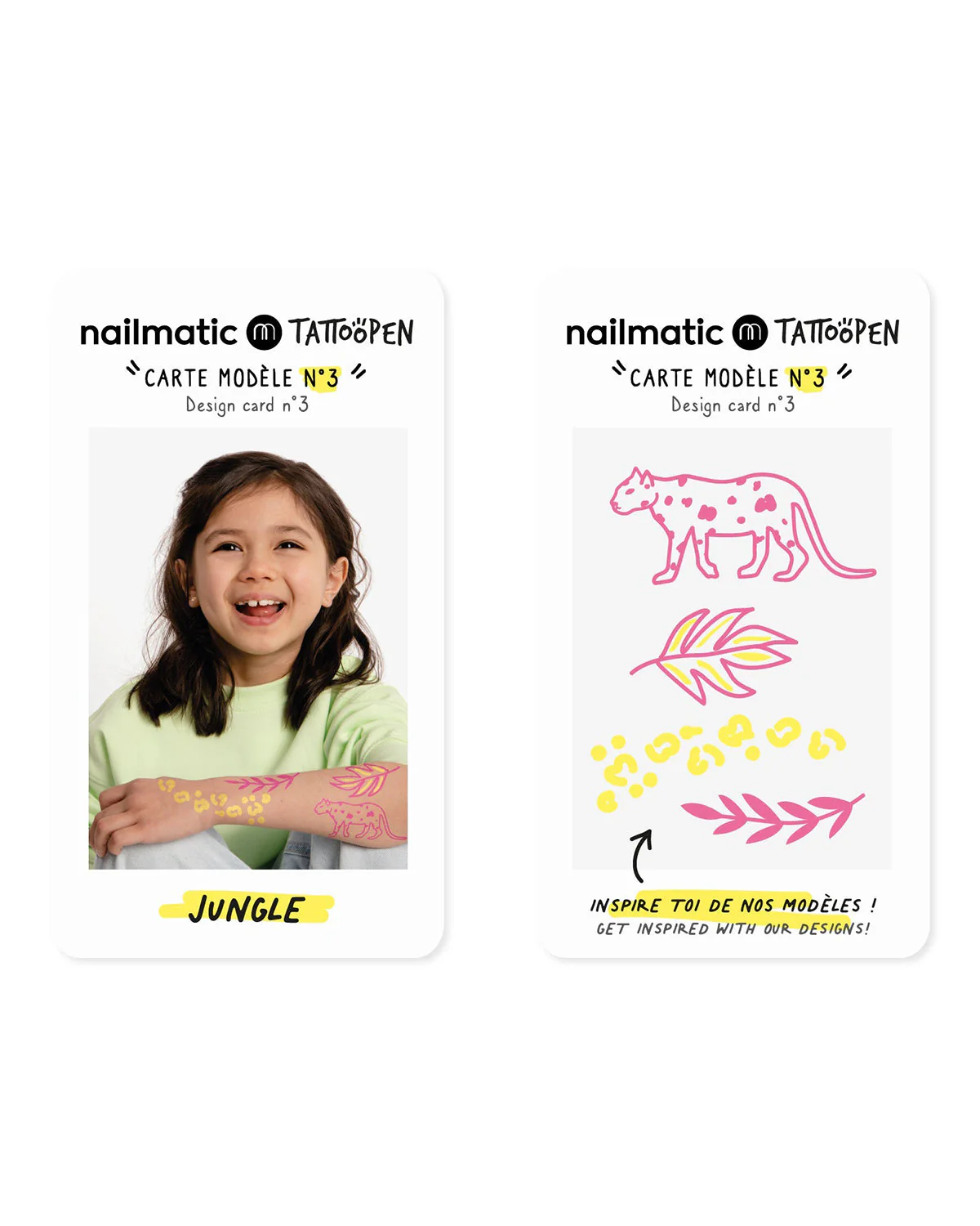 Nailmatic Tattoo Pen Set for Kids JUNGLE - Image 10