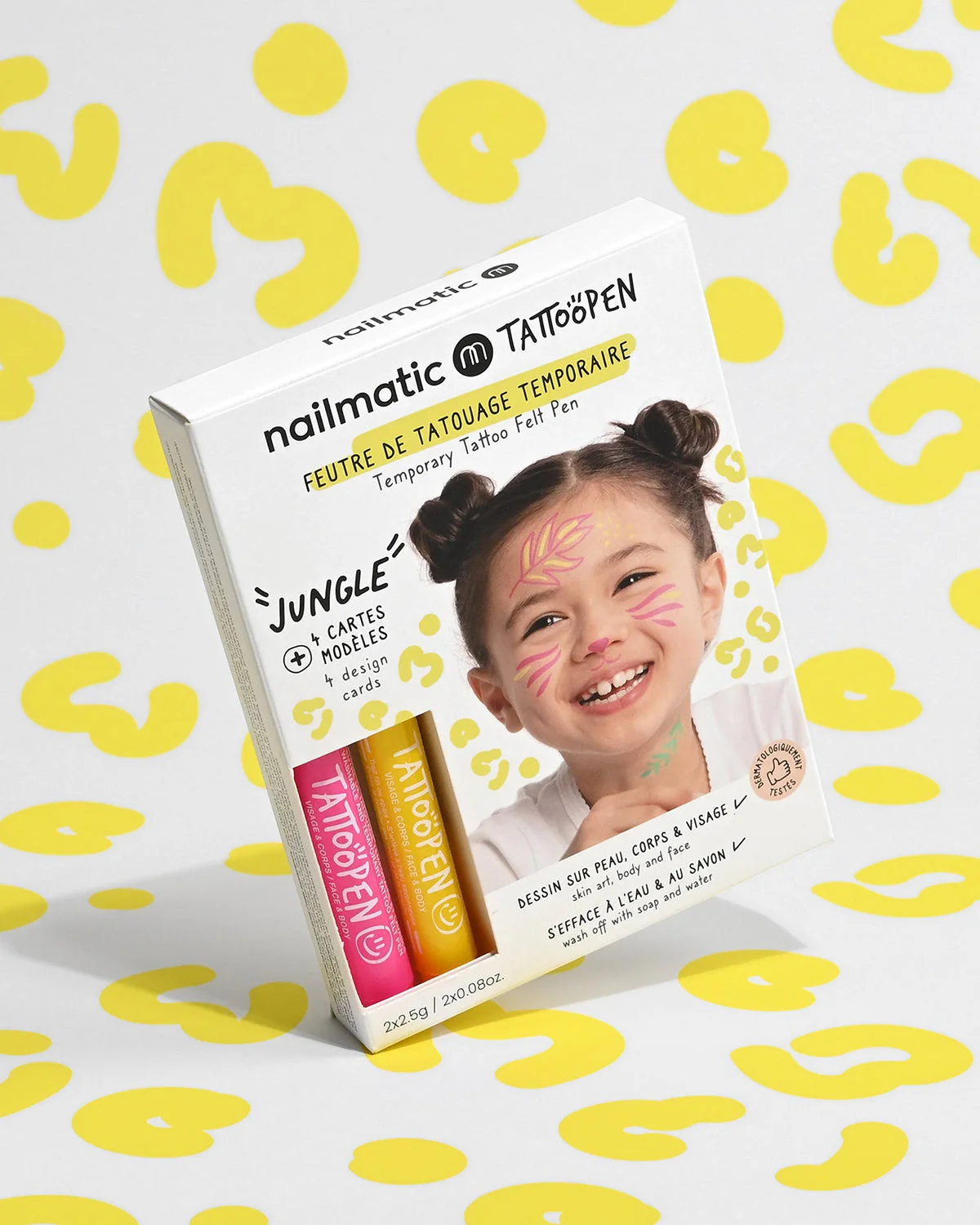 Nailmatic Tattoo Pen Set for Kids JUNGLE - Image 2