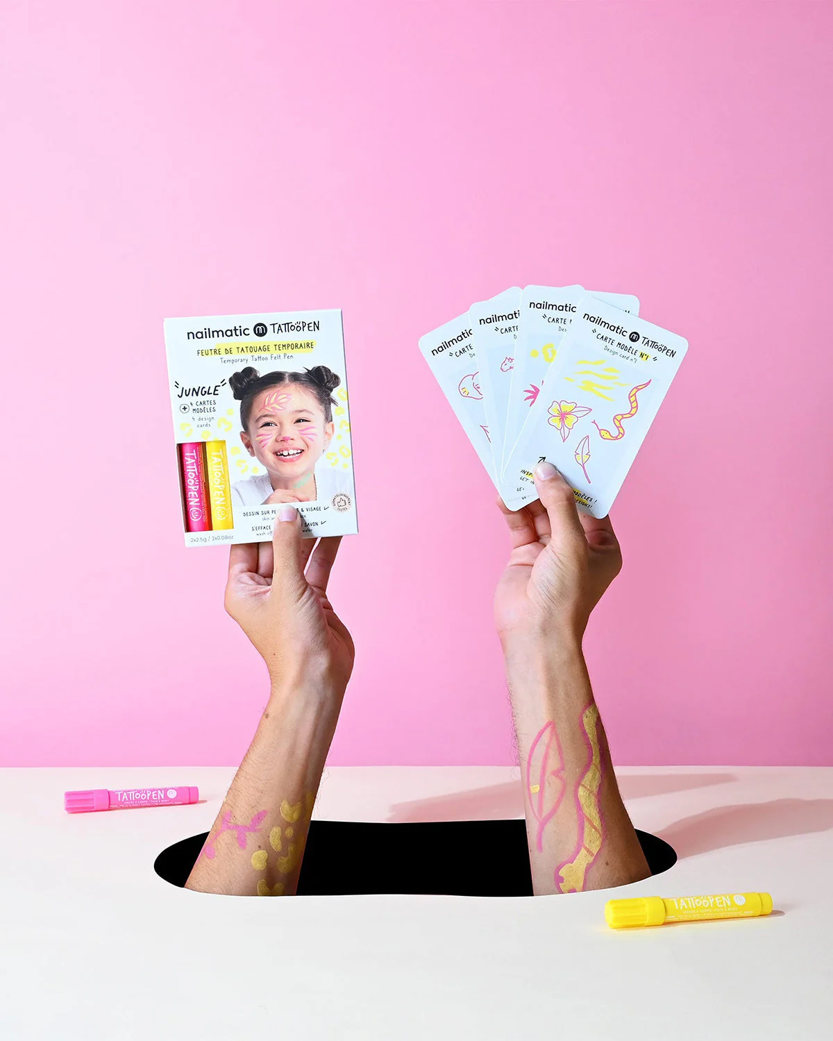 Nailmatic Tattoo Pen Set for Kids JUNGLE - Image 8