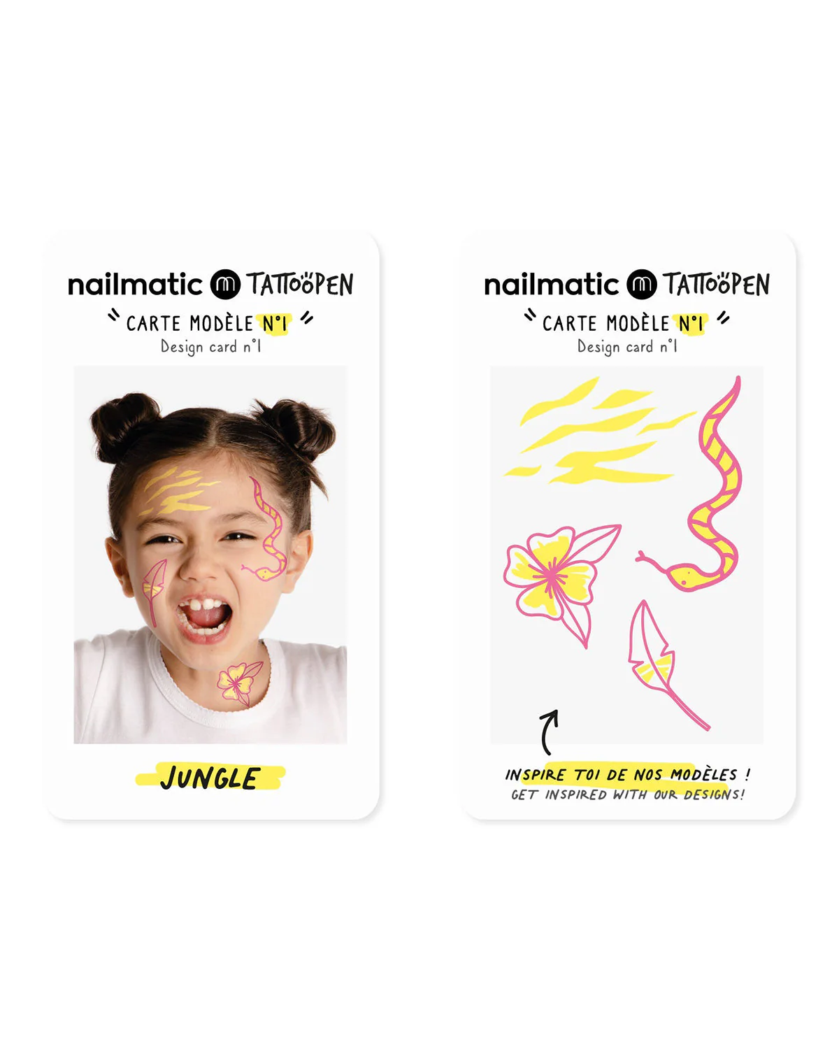Nailmatic Tattoo Pen Set for Kids JUNGLE - Image 9