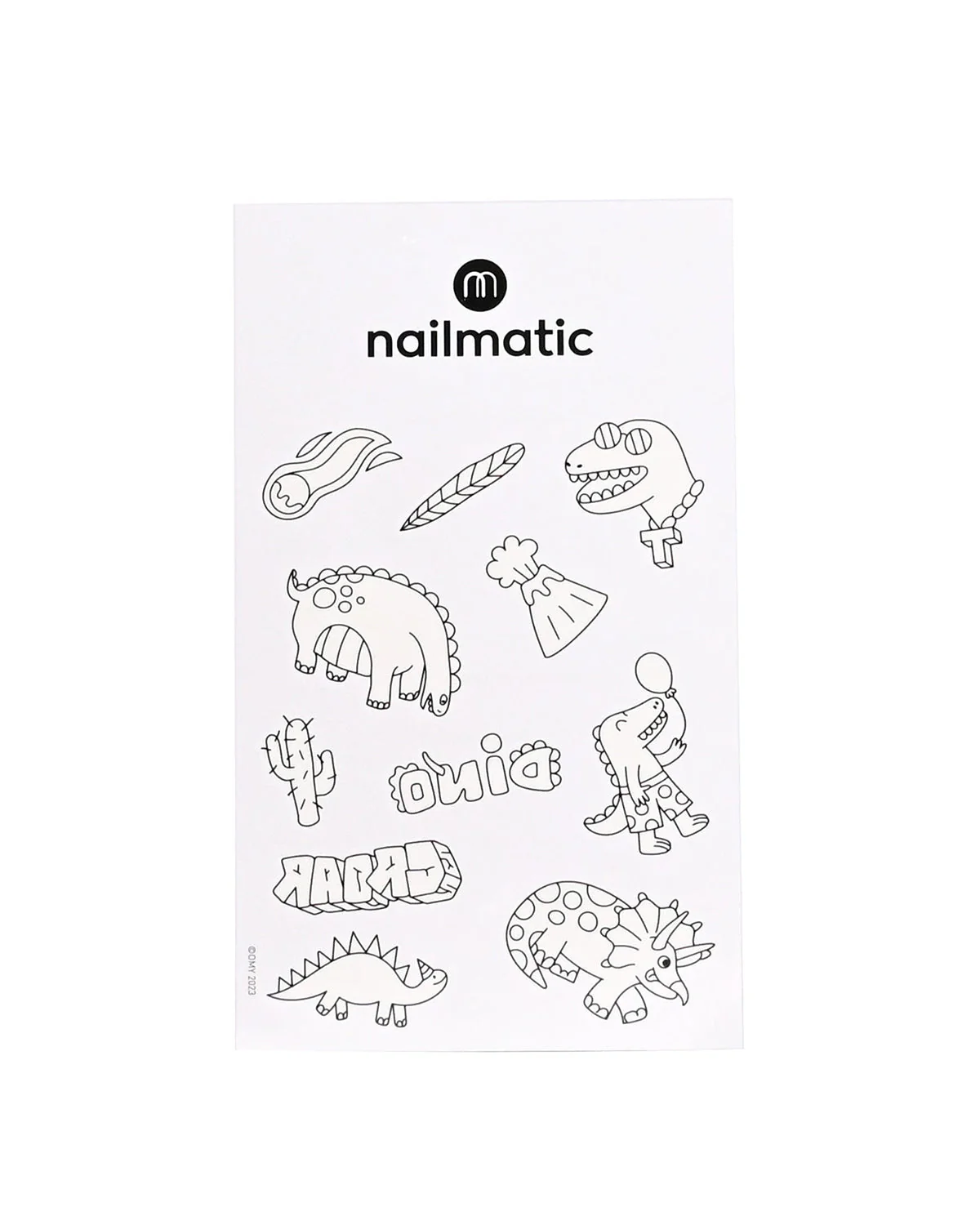 Nailmatic Tattoo Temporary for Kids DINOSAURS - Image 3