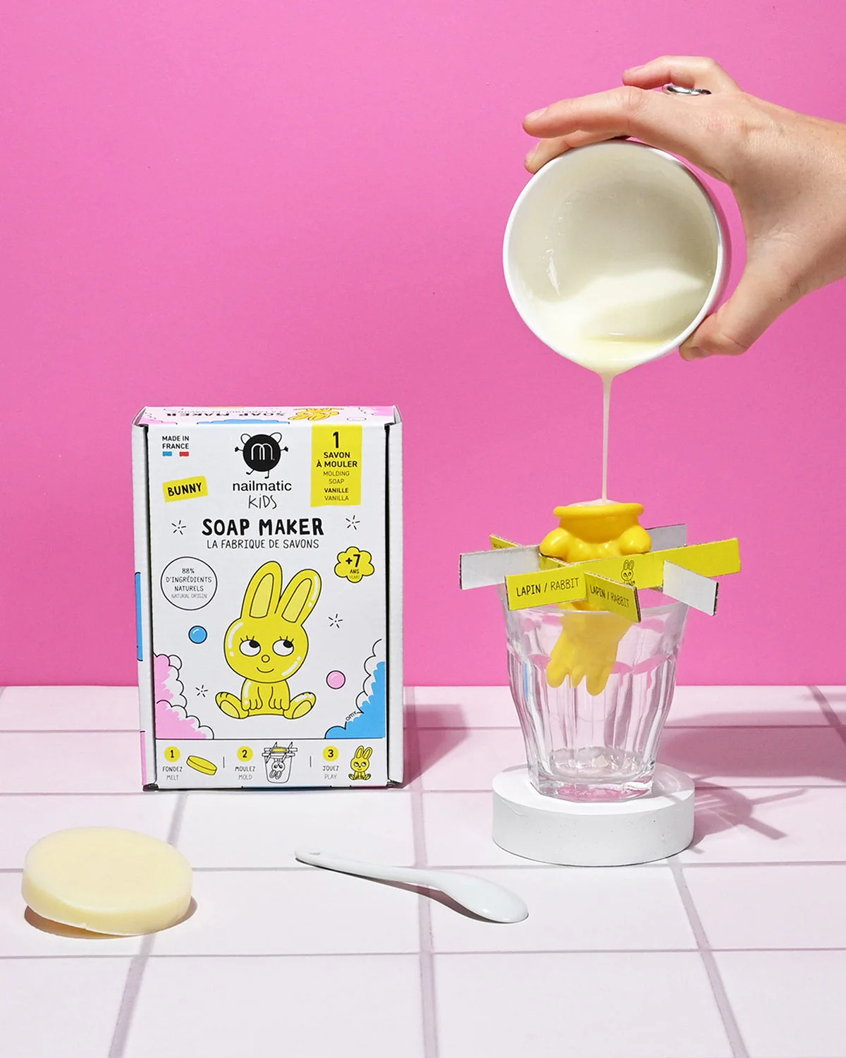 Nailmatic Soap Maker Kit for Kids BUNNY - Image 3