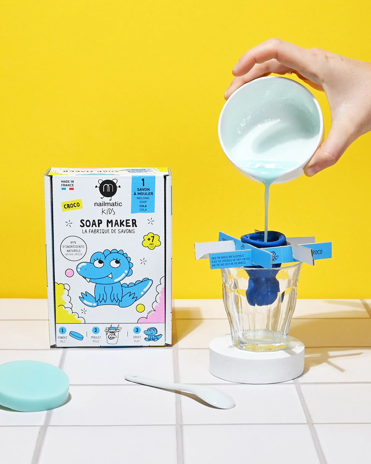 Nailmatic Soap Maker Kit for Kids CROCO - Image 3
