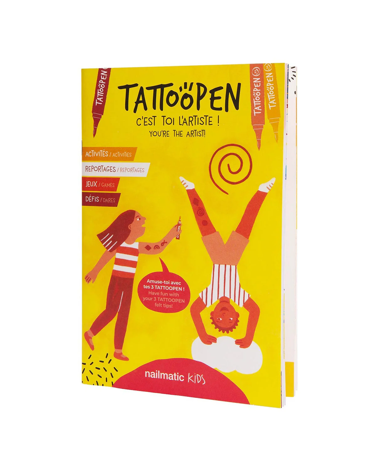 Nailmatic Tattoo Pen Set for Kids ART - Image 2