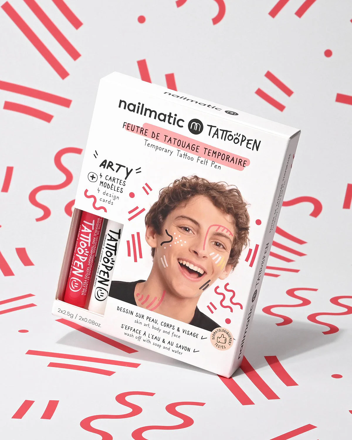 Nailmatic Tattoo Pen Set for Kids ARTY - Image 2
