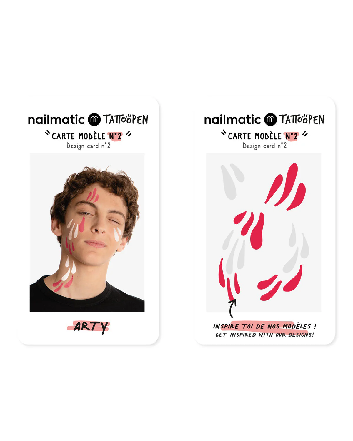 Nailmatic Tattoo Pen Set for Kids ARTY - Image 4
