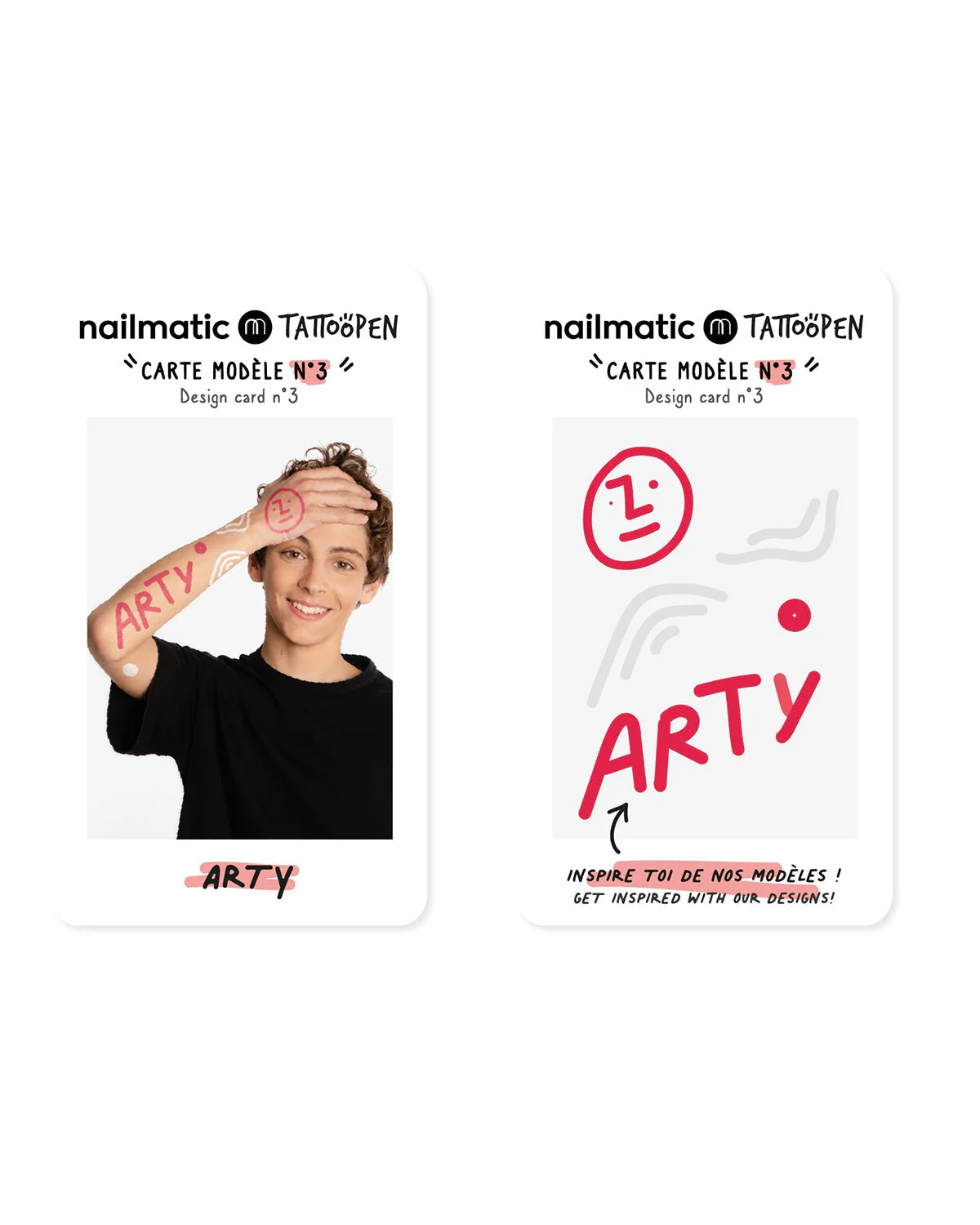 Nailmatic Tattoo Pen Set for Kids ARTY - Image 5