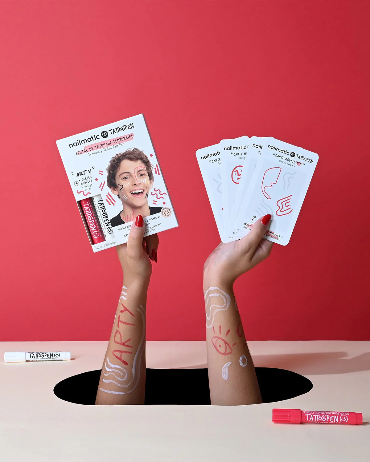 Nailmatic Tattoo Pen Set for Kids ARTY - Image 6