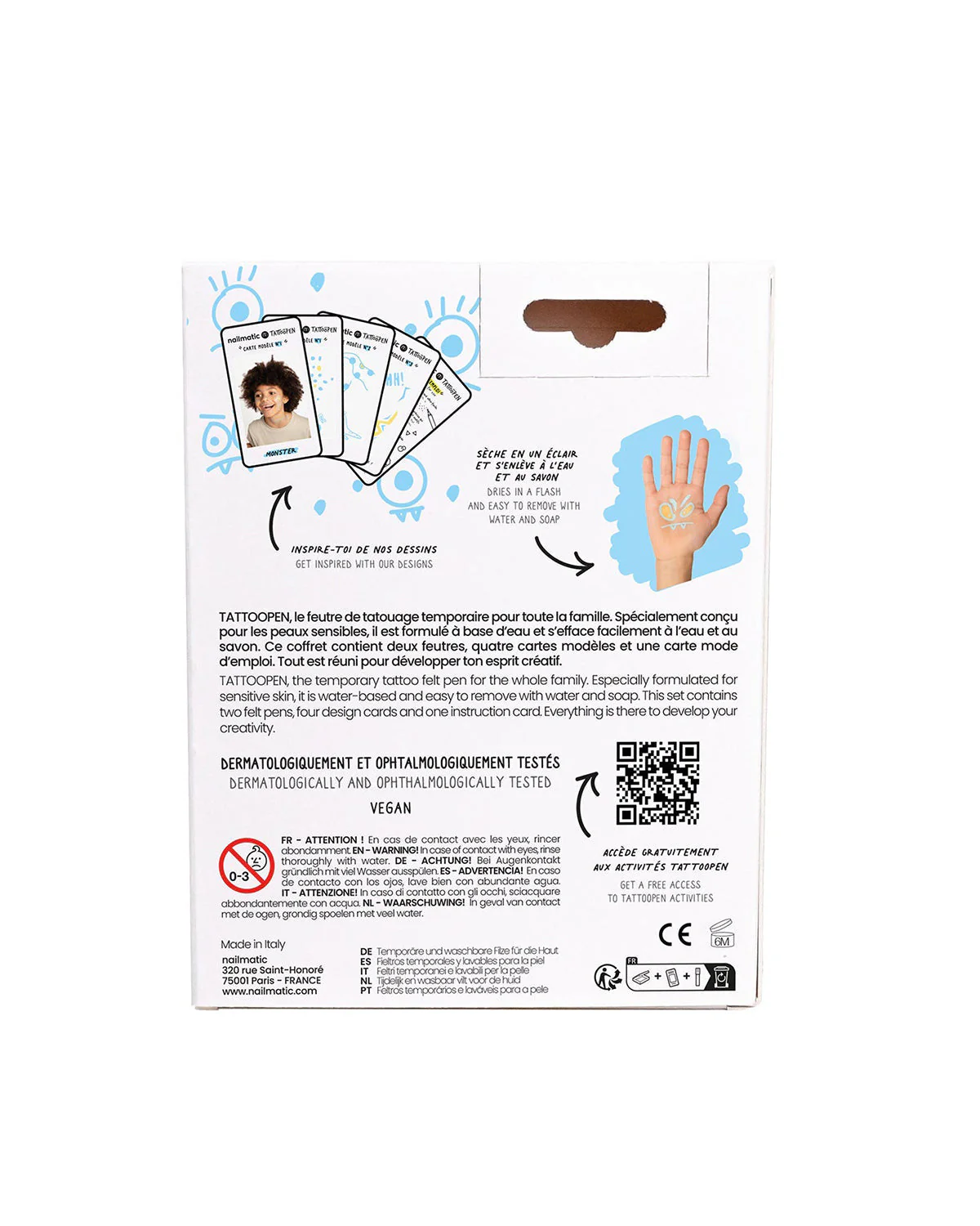 Nailmatic Tattoo Pen Set for Kids MONSTER - Image 8