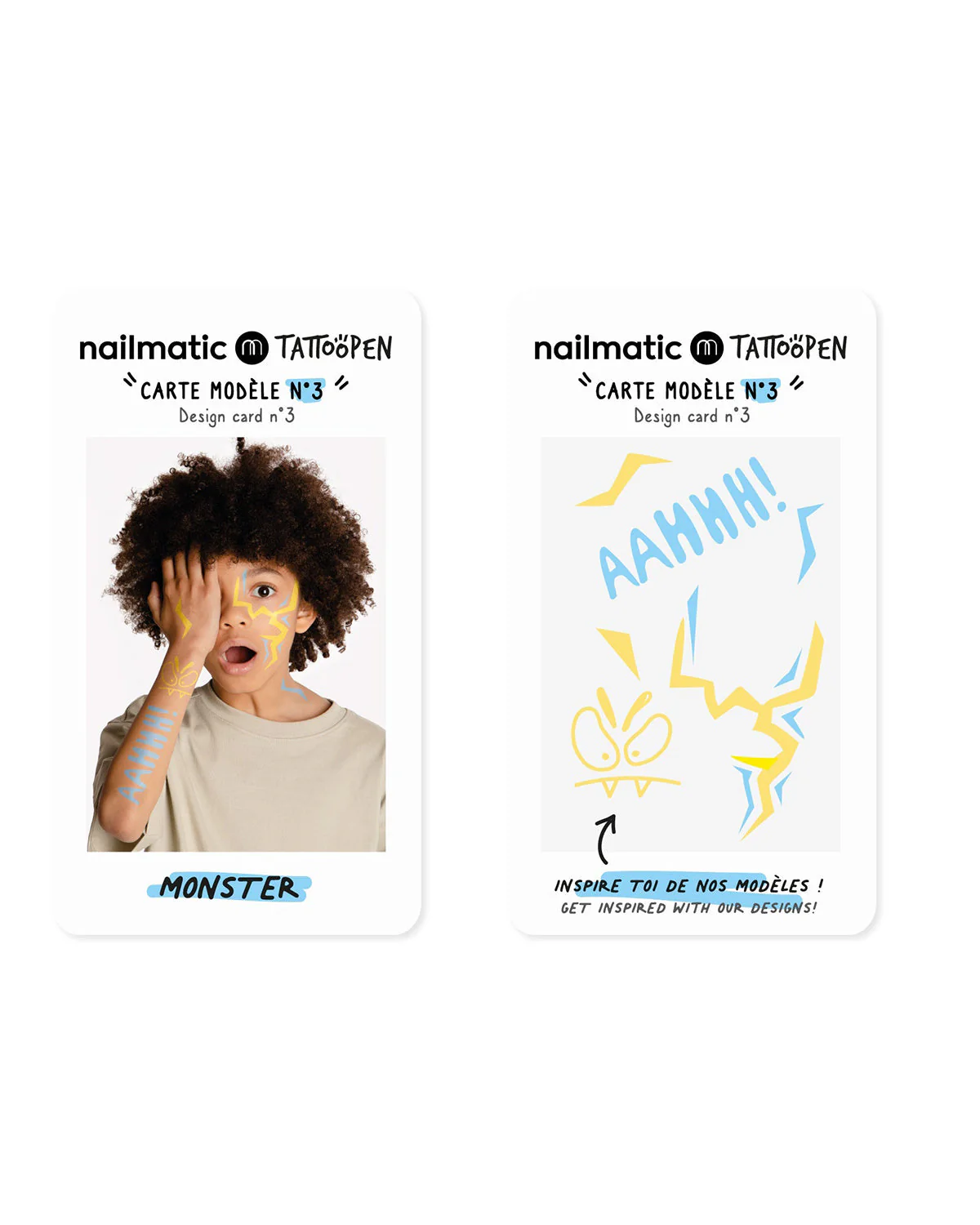 Nailmatic Tattoo Pen Set for Kids MONSTER - Image 9