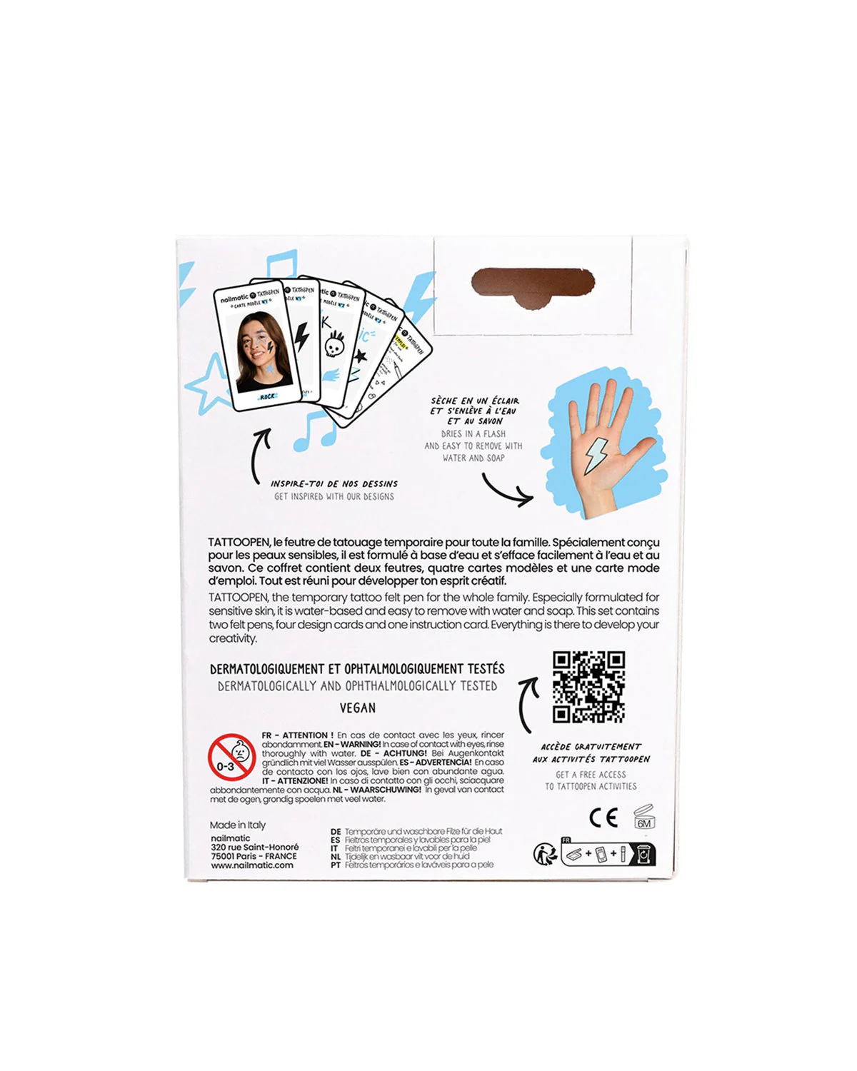 Nailmatic Tattoo Pen Set for Kids ROCK - Image 10