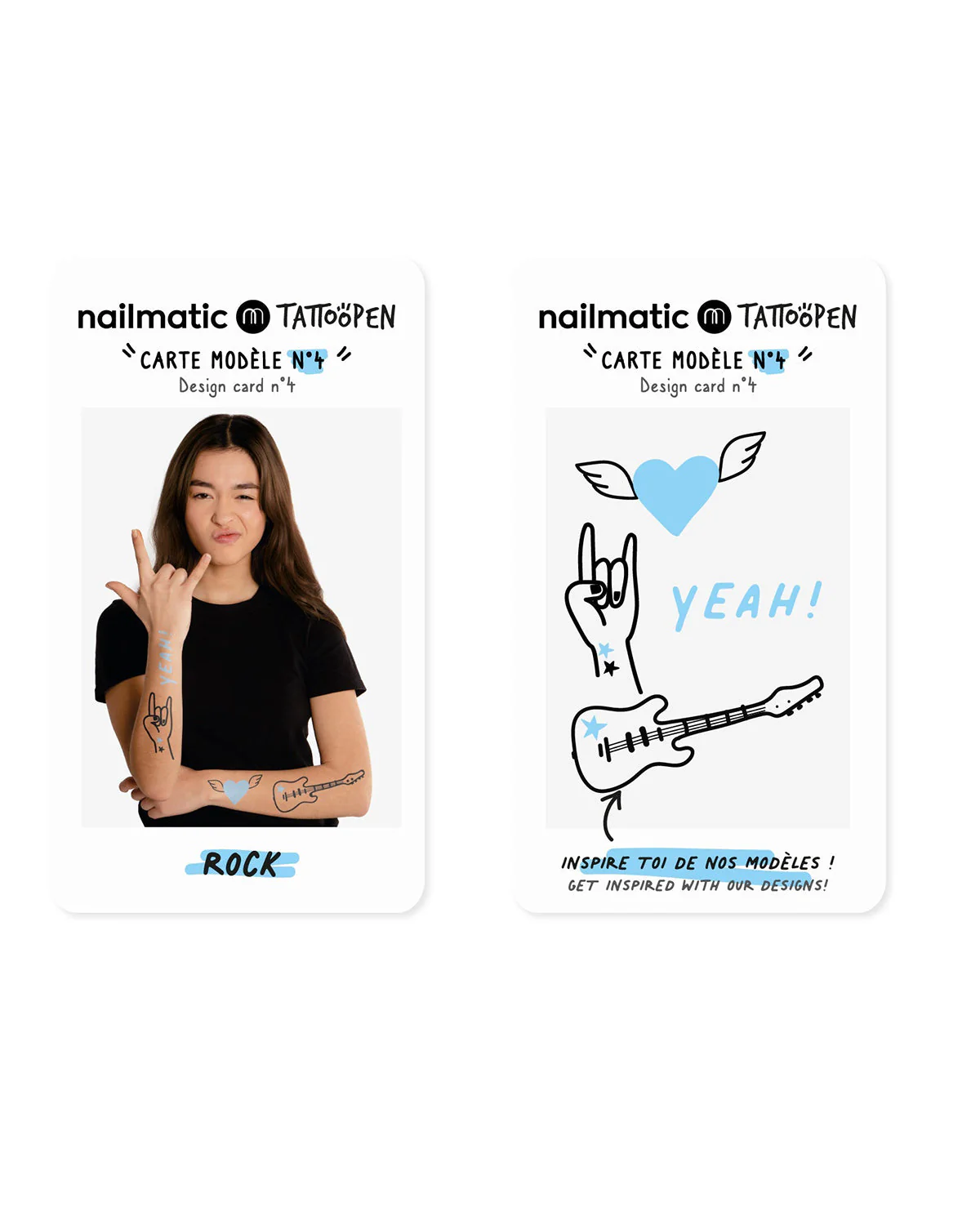 Nailmatic Tattoo Pen Set for Kids ROCK - Image 5