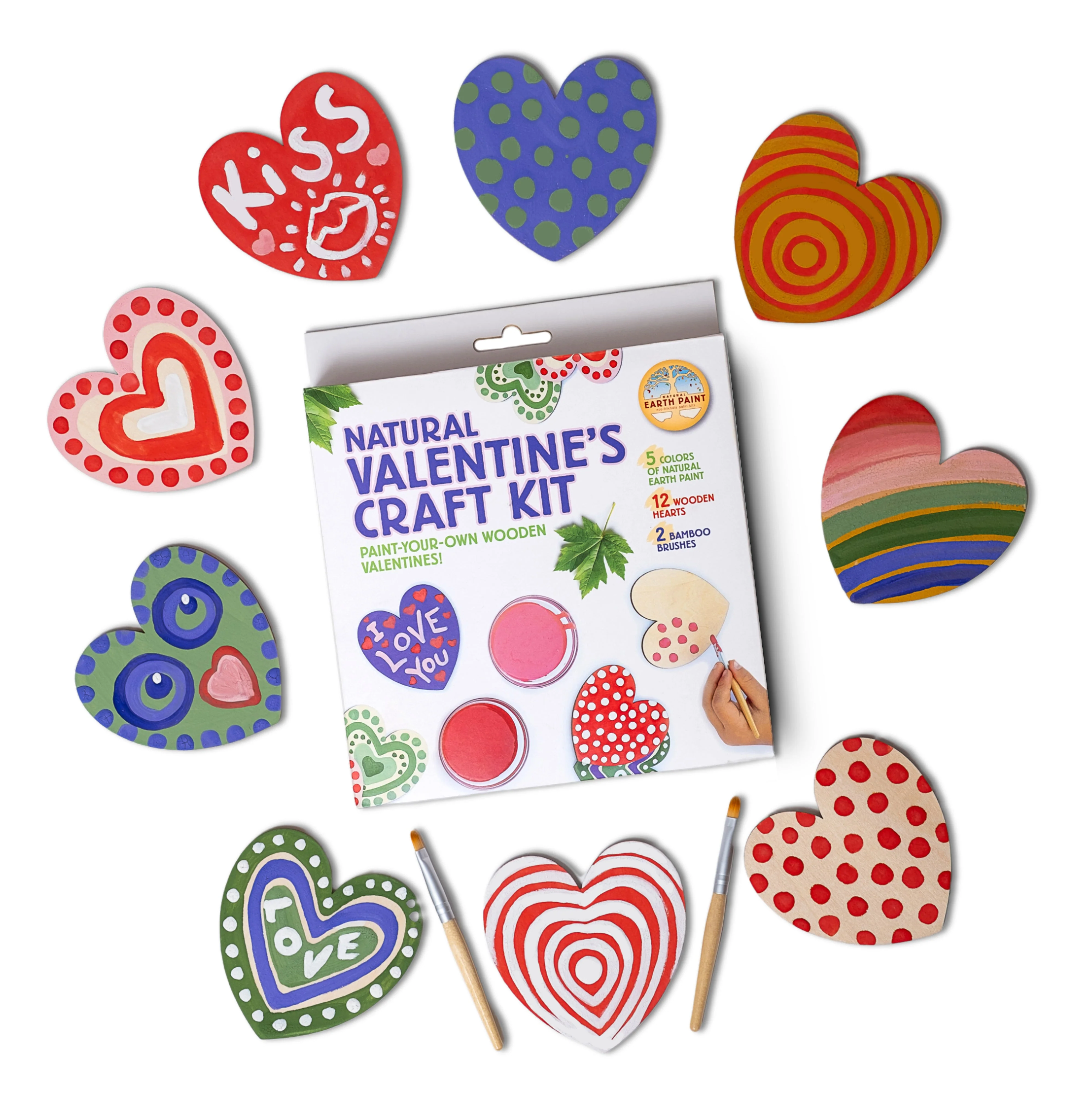 Natural Earth Paint Natural Valentine's Craft Kit - Image 2