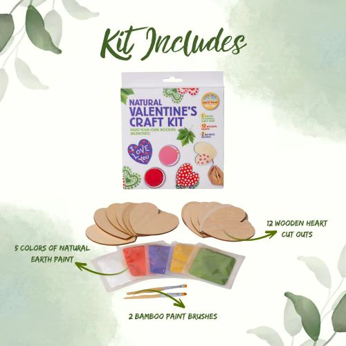 Natural Earth Paint Natural Valentine's Craft Kit - Image 3
