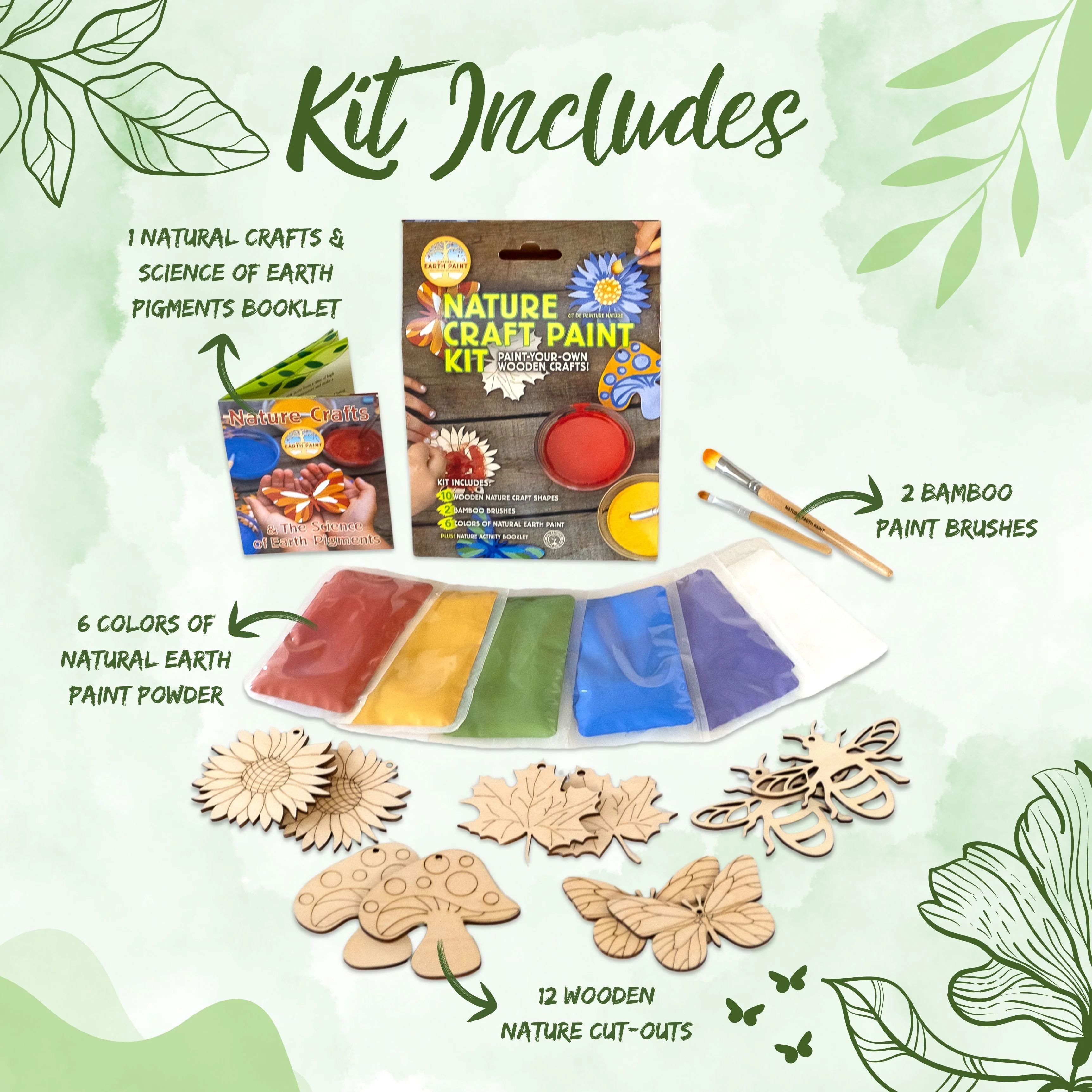 Natural Earth Paint Nature Craft Paint Kit - Image 2