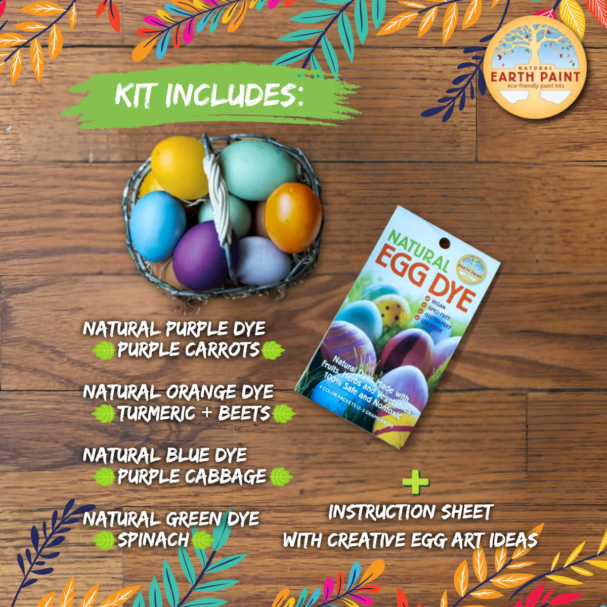 Natural Earth Paint Natural Egg Dye Kit - Image 3