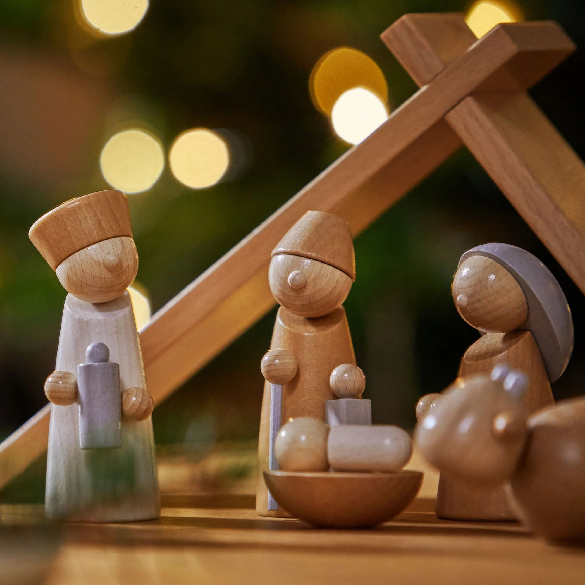 HABA Natural Wood Nativity Set - Image 3