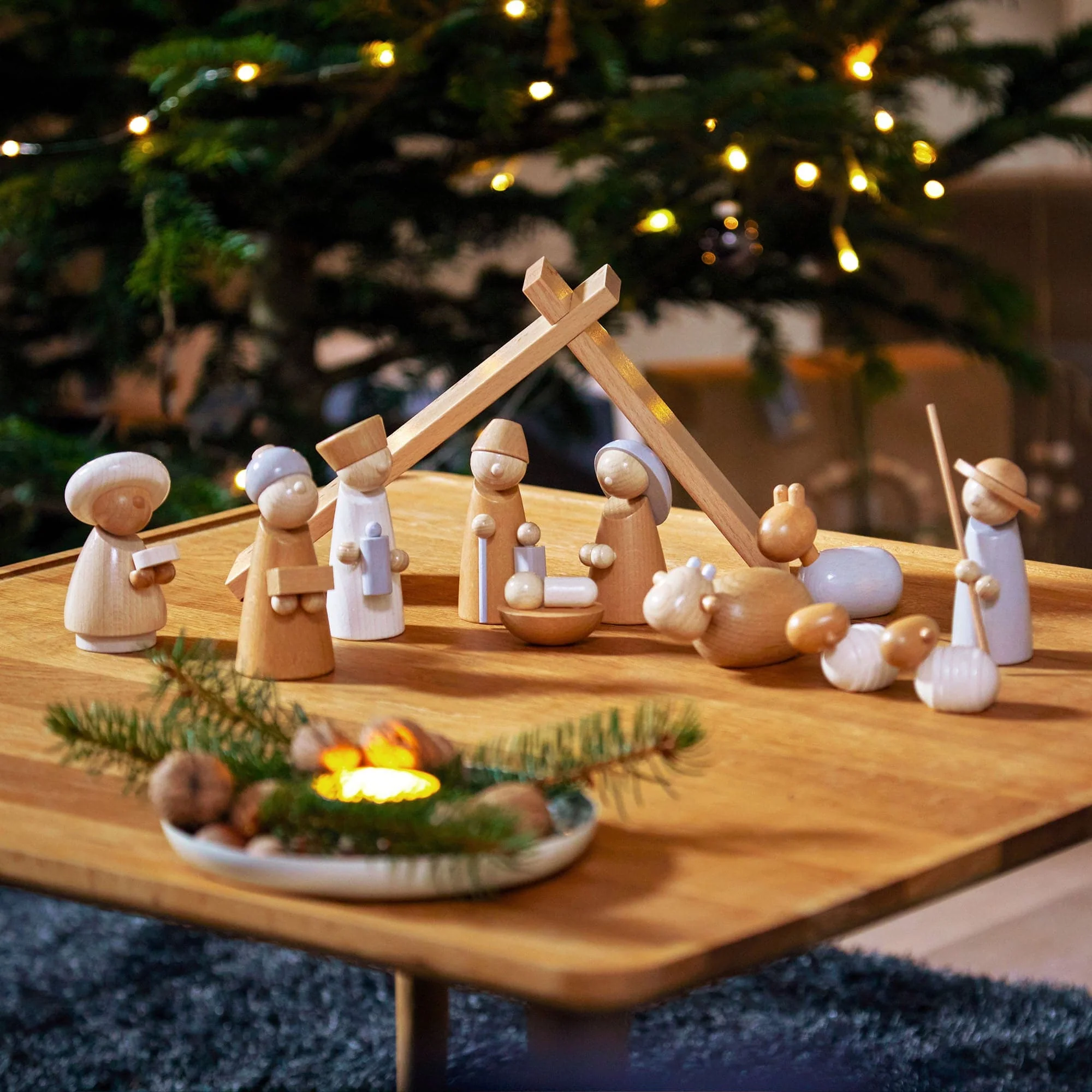 HABA Natural Wood Nativity Set - Image 5