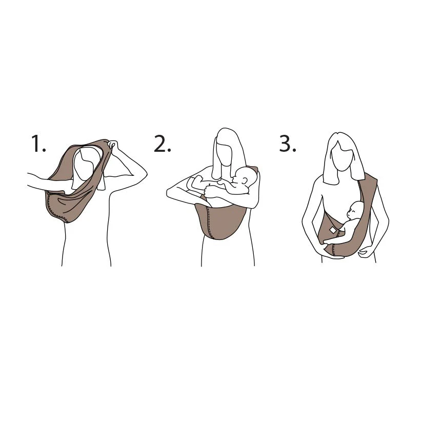 New Native® Inc. Organic Cotton Baby Carrier Natural - Image 6
