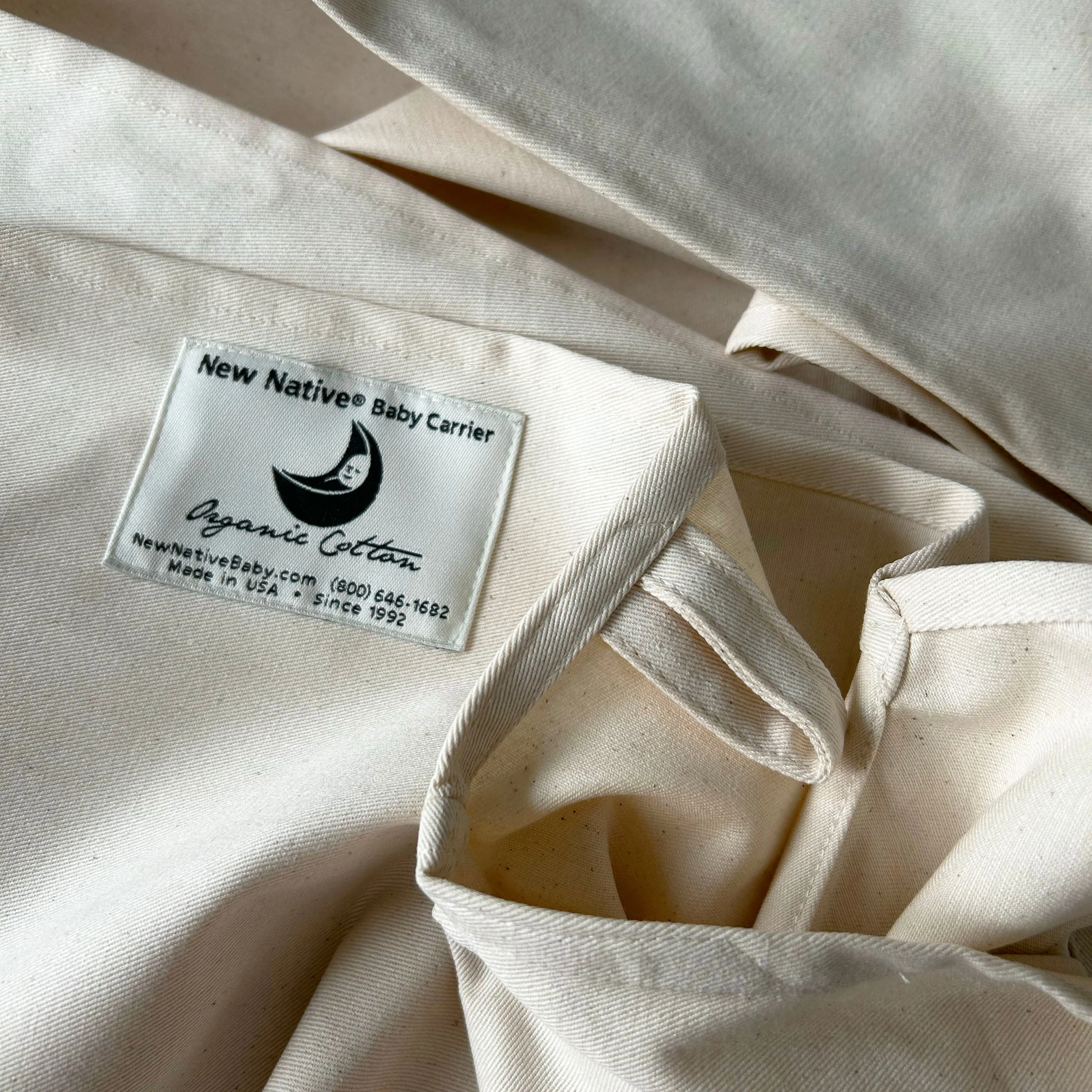 New Native® Inc. Organic Cotton Baby Carrier Natural - Image 8