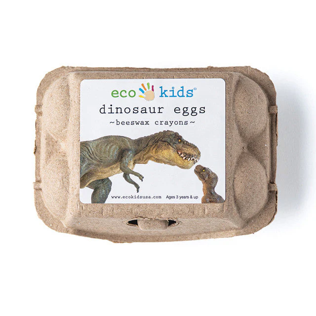 Eco-Kids Non-Toxic Beeswax Crayons - Dinosaur Eggs - Image 2