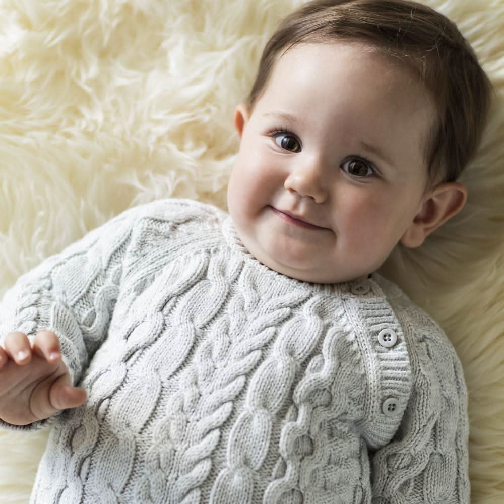 Hope & Henry Organic Cable Knit Sweater Romper - Image 4