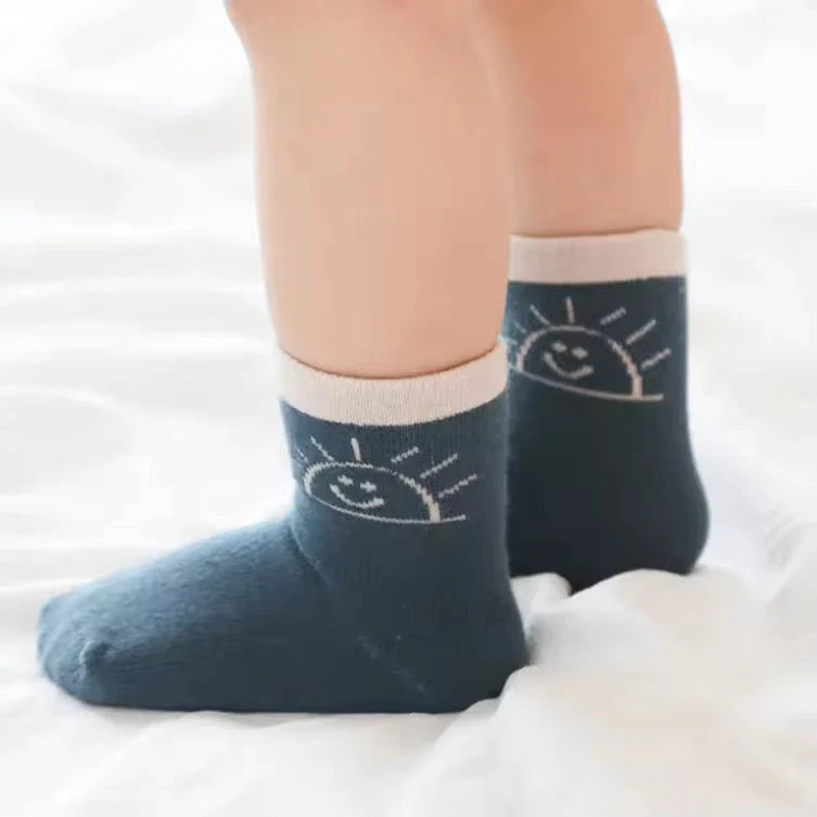 ozznekshoes Organic Cotton Kids’ Socks |Sunset Socks for Toddlers - Image 2