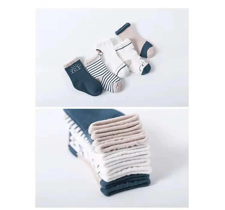ozznekshoes Organic Cotton Kids’ Socks |Sunset Socks for Toddlers - Image 3