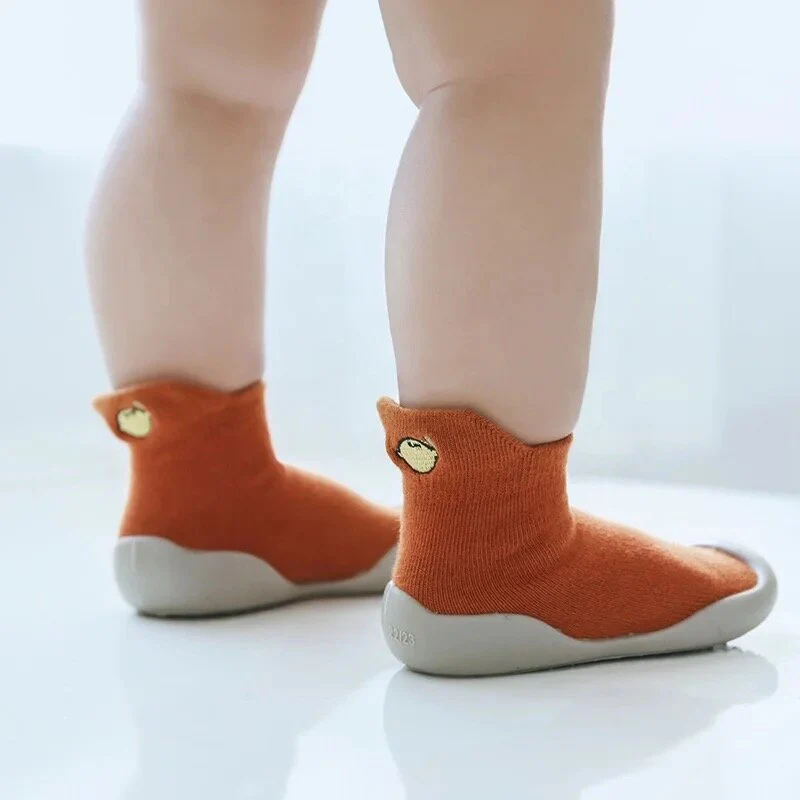 Ozznek Shoes  Organic Cotton Sock Shoes – Flexible, Non-Slip Baby Socks - Fruity - Image 5